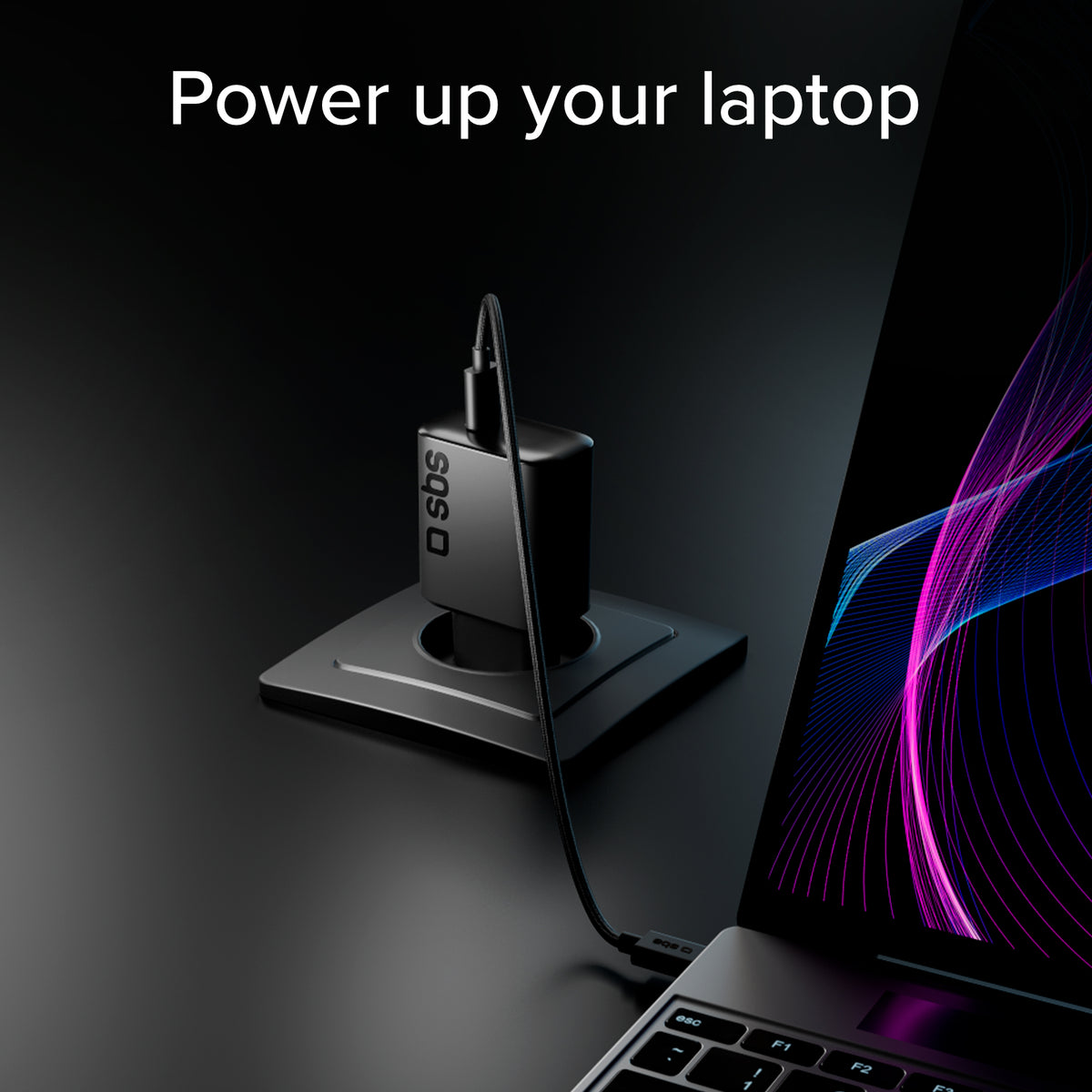 Lade-Kit ideal für Laptops mit 45W Power Delivery Ladegerät und 2 m USB-C-Kabel
