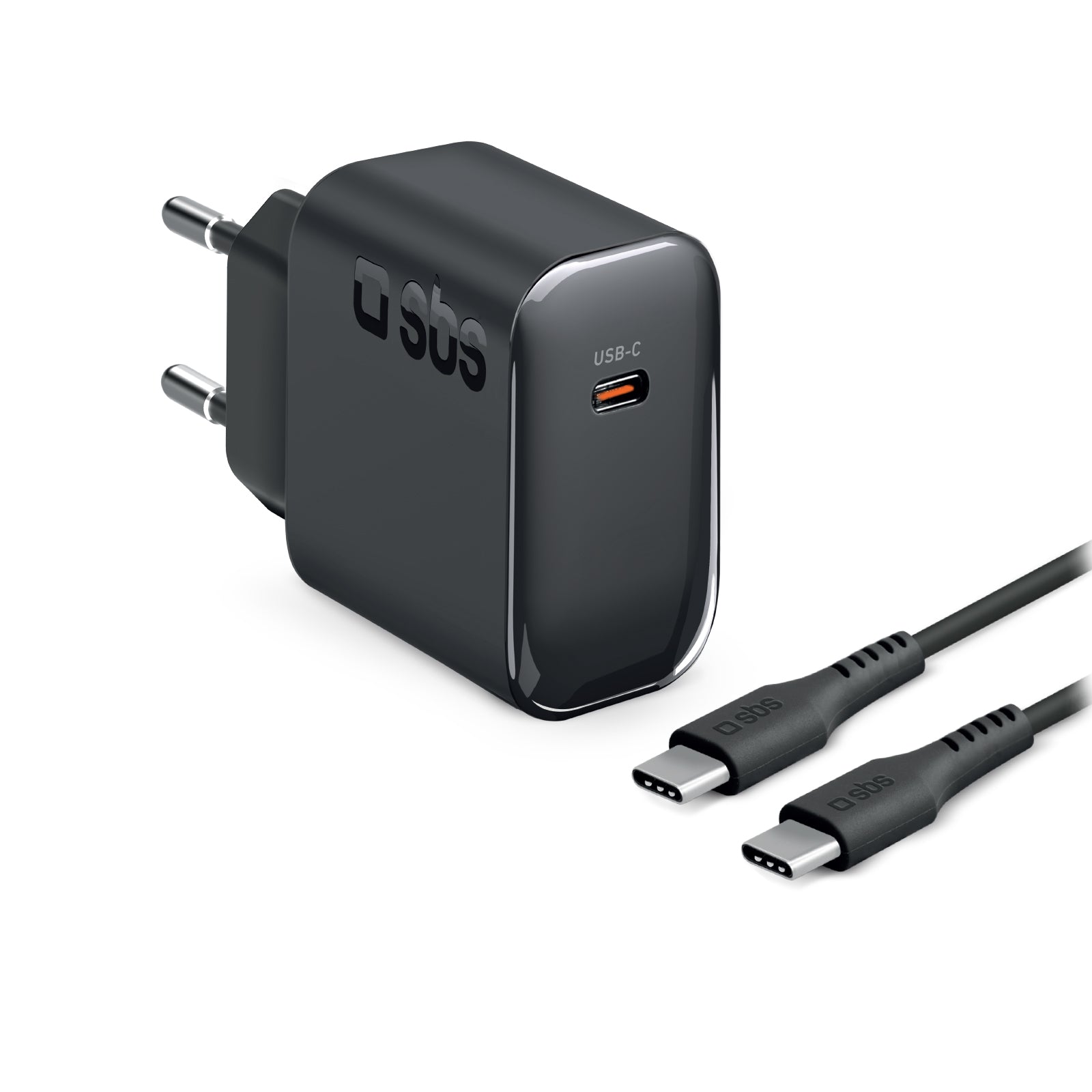 Charging kit ideal for laptops with 45W Power Delivery charger and 2 m USB-C cable