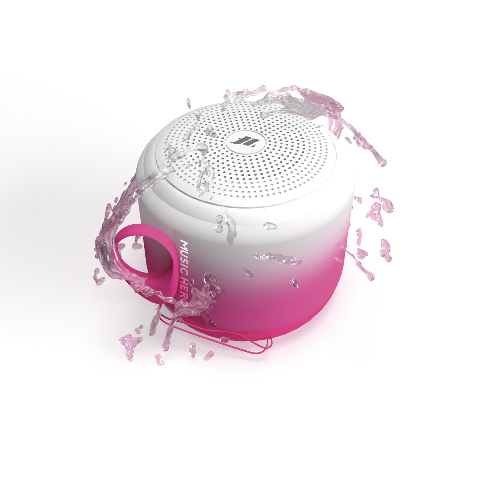 Water-resistant wireless speaker with strap