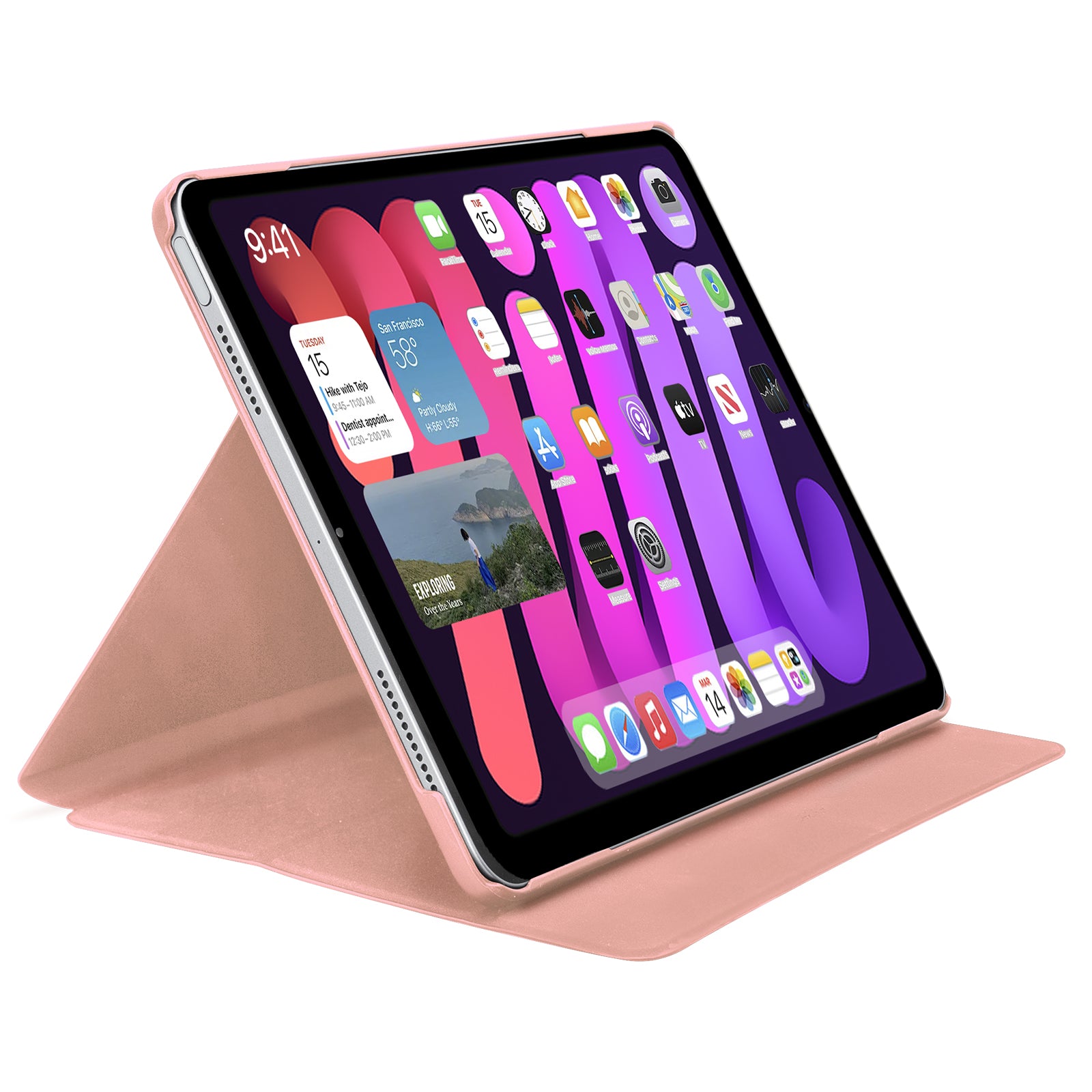 Book Pro-Schutzhülle mit Ständer für iPad Mini 6/Mini 7