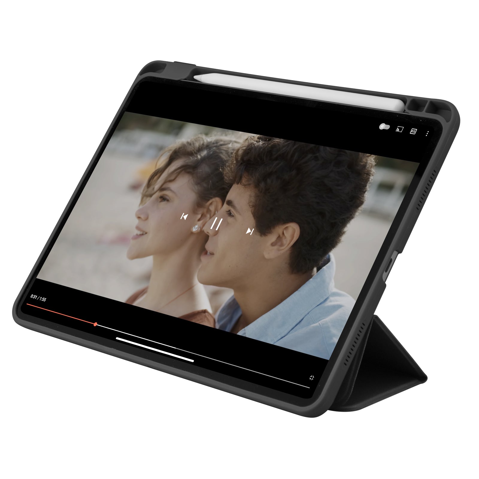 Étui support avec porte-stylo pour iPad Air 11" 2025/2024 / iPad Pro 11" 2021/2020