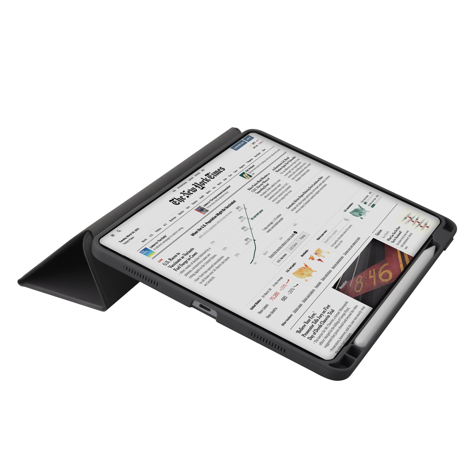 Étui support avec porte-stylo pour iPad Air 11" 2025/2024 / iPad Pro 11" 2021/2020