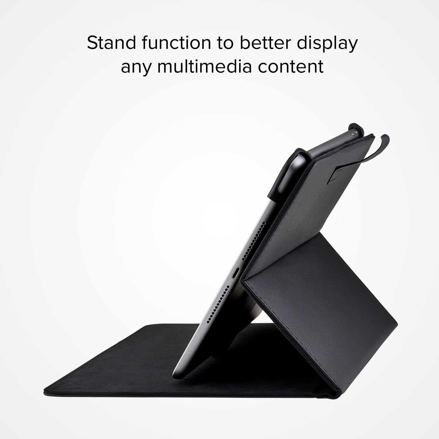 All-purpose book case with stand for tablet from 9" to 11"