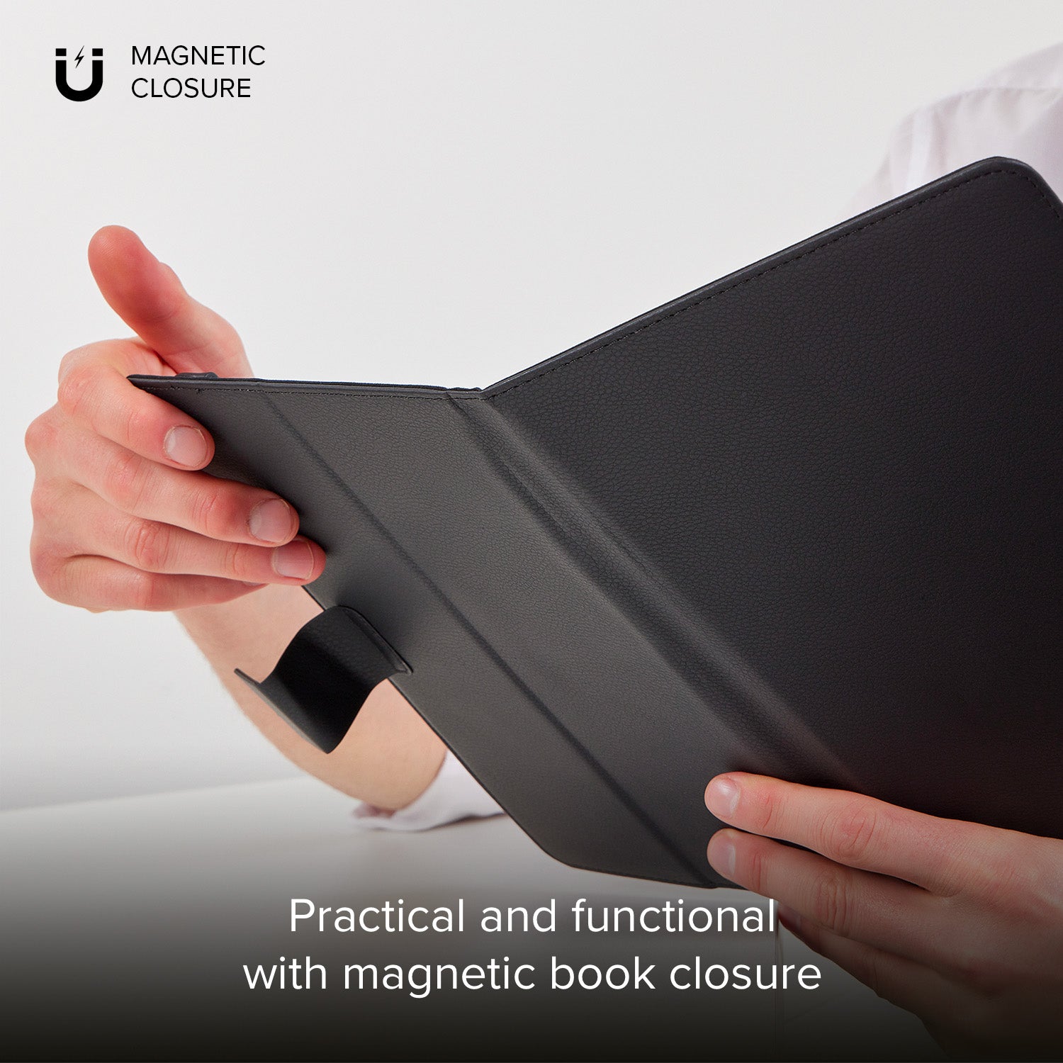 All-purpose book case with stand for tablet from 9" to 11"
