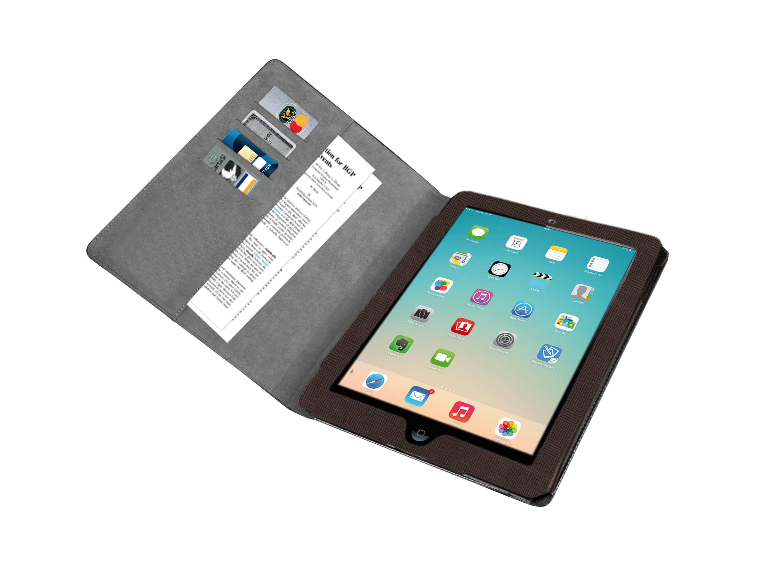 Bookstyle case for iPad Air, iPad Air 2, iPad 9.7 2017