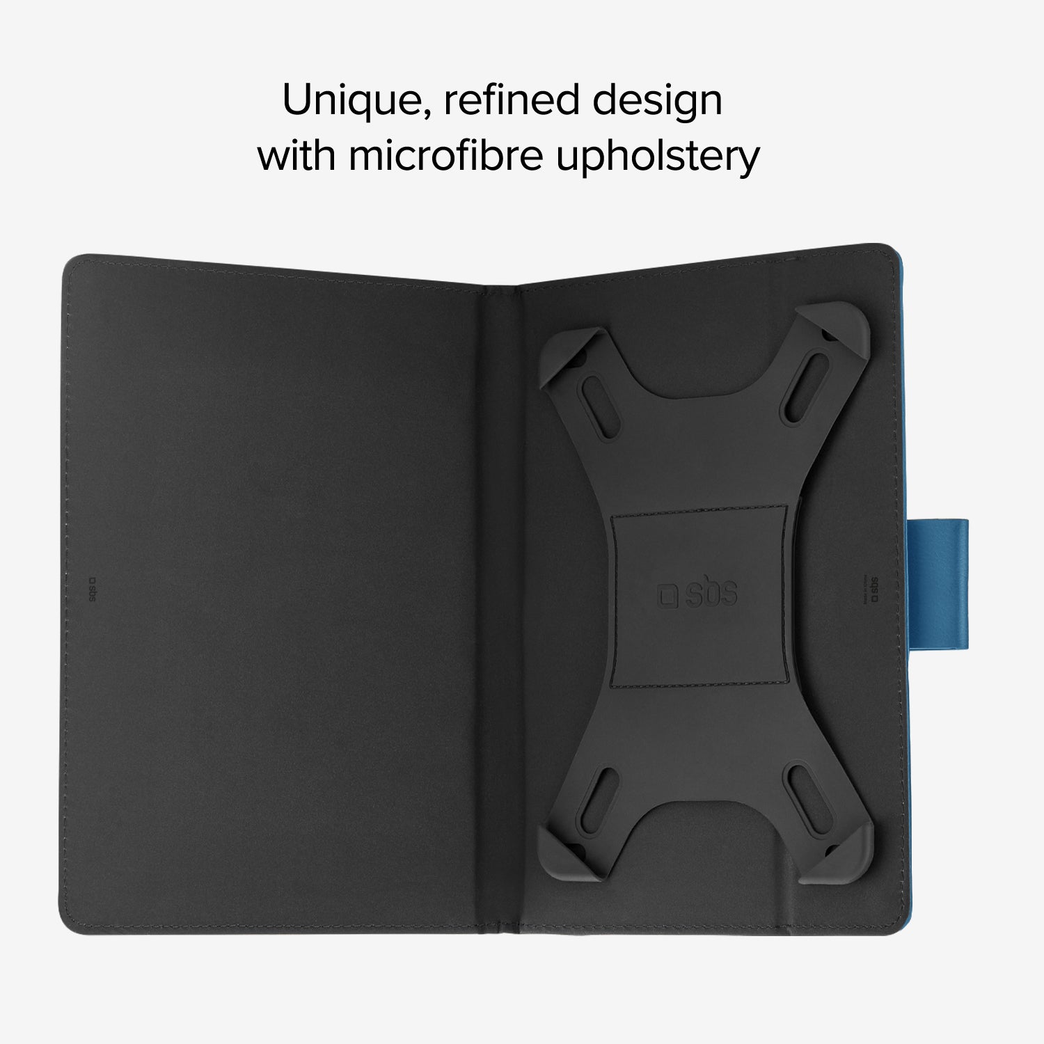 Klapphülle in universellem Hochformat Rotation für Tablet bis zu 11''