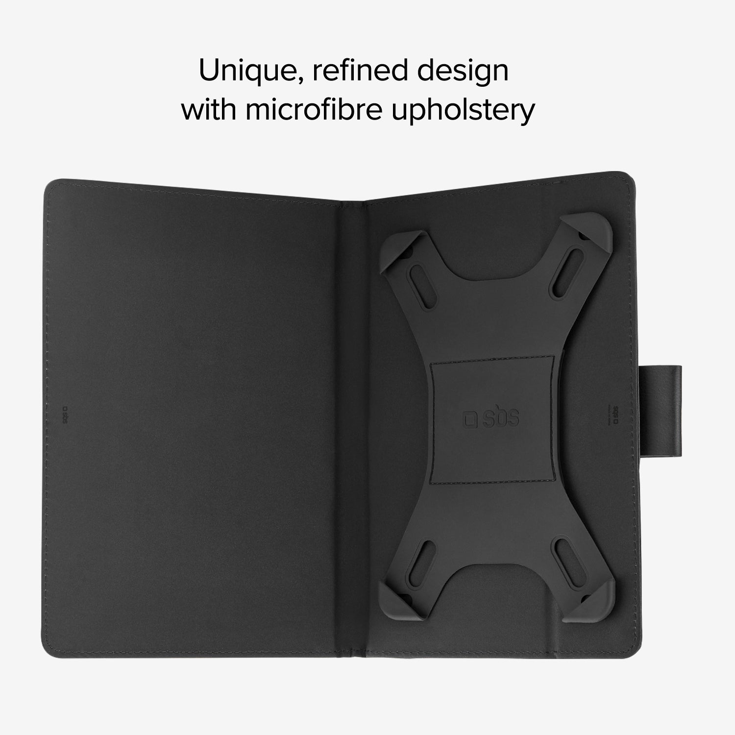 All-purpose rotating book case for tablet up to 11"