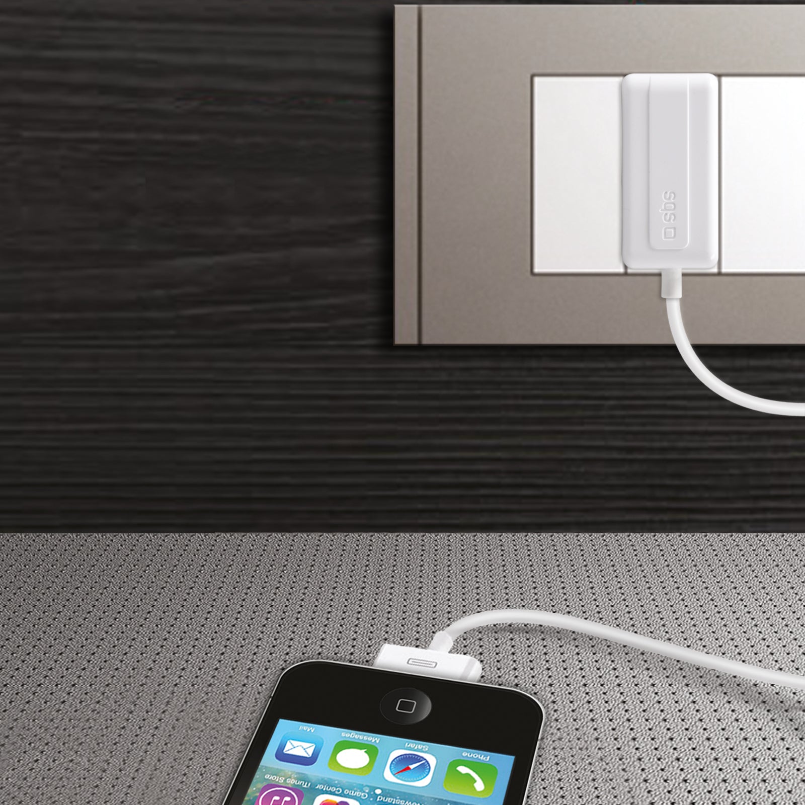 Caricabatteria da rete per iPhone ed iPod
