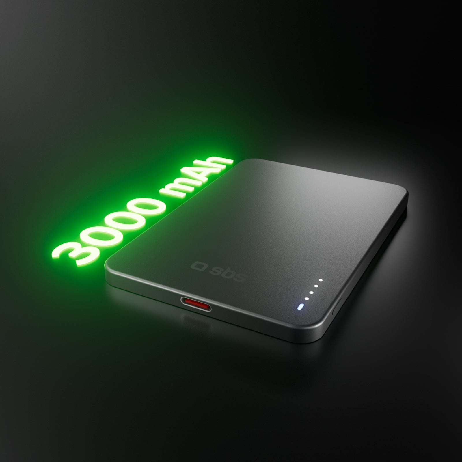 Extra-schlanke magnetische Powerbank 3000mAh
