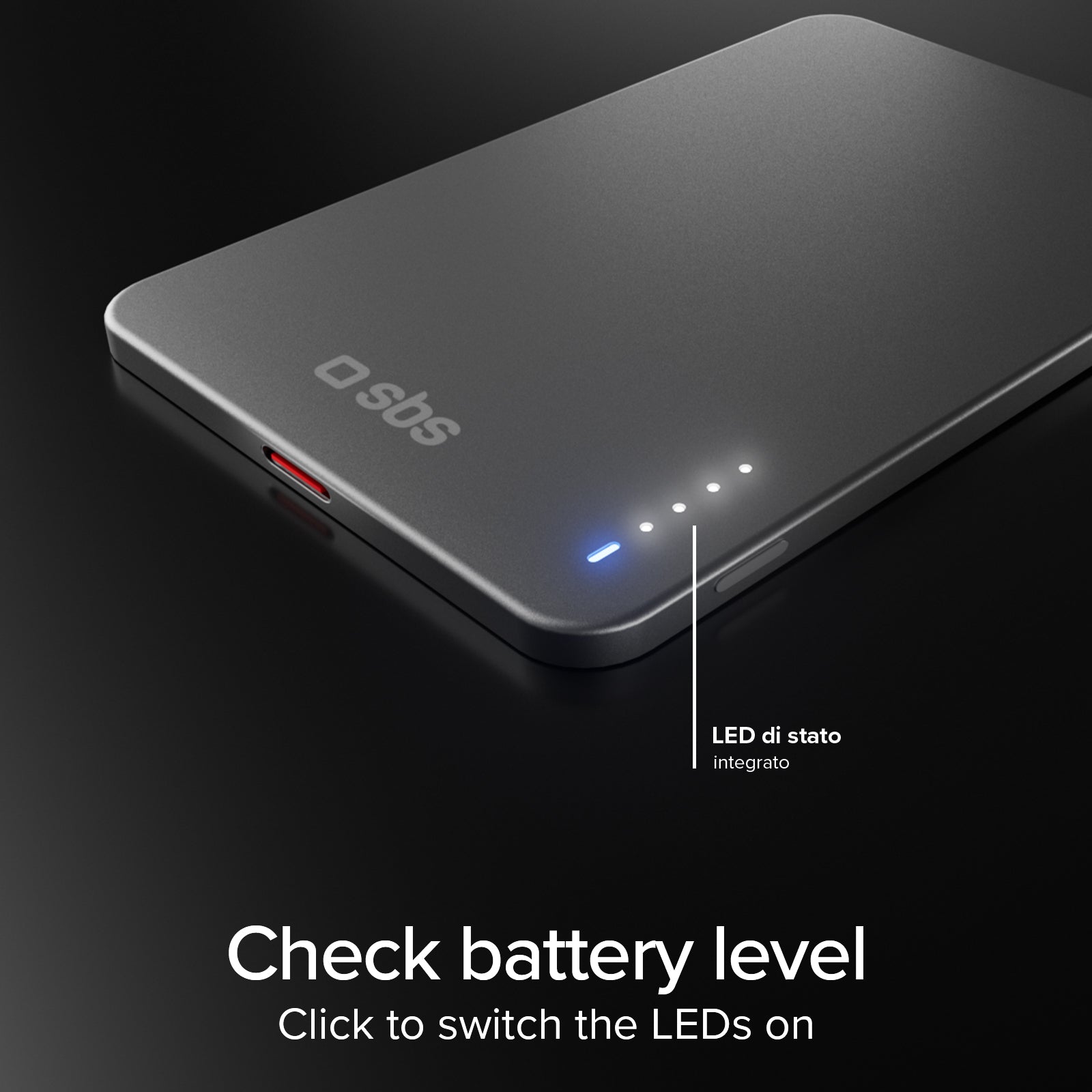 Extra-schlanke magnetische Powerbank 3000mAh