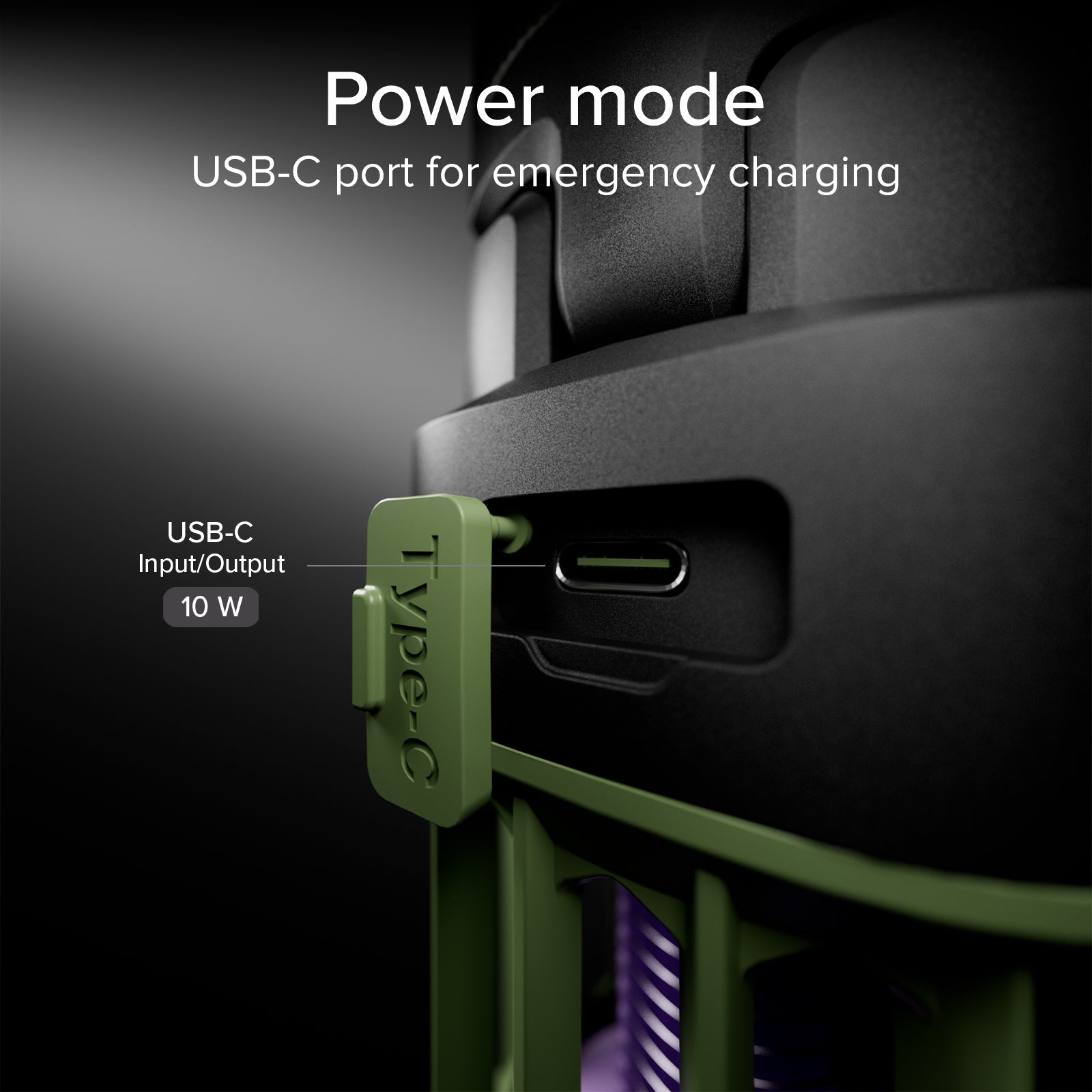 Lanterna da esterno con Power Bank 3000mAh e luce antizanzare