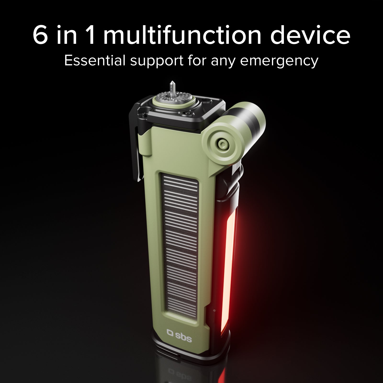 Power Bank 3000mAh multifunzione con kit di equipaggiamento SOS