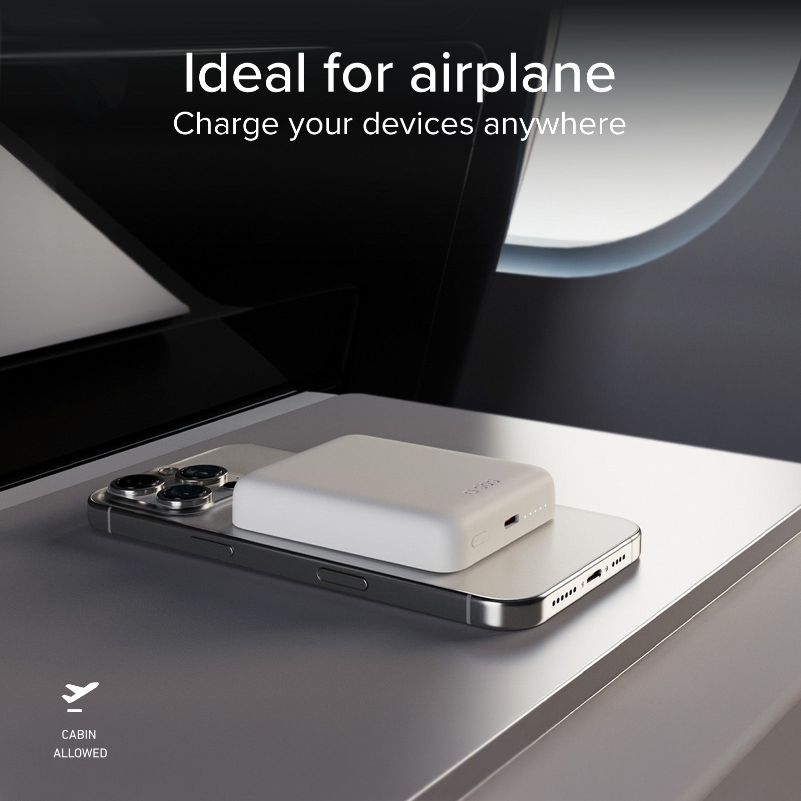 Ultra-compact wireless 5,000 mAh power bank