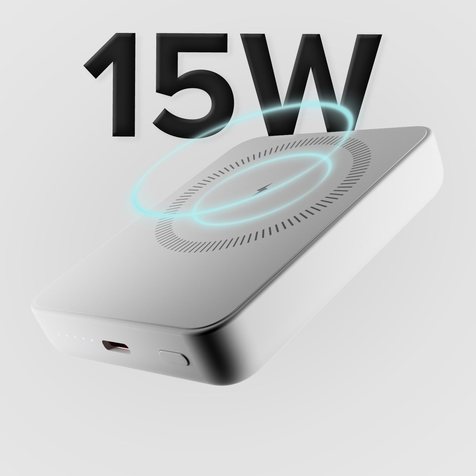 Ultra-compact wireless 5,000 mAh power bank