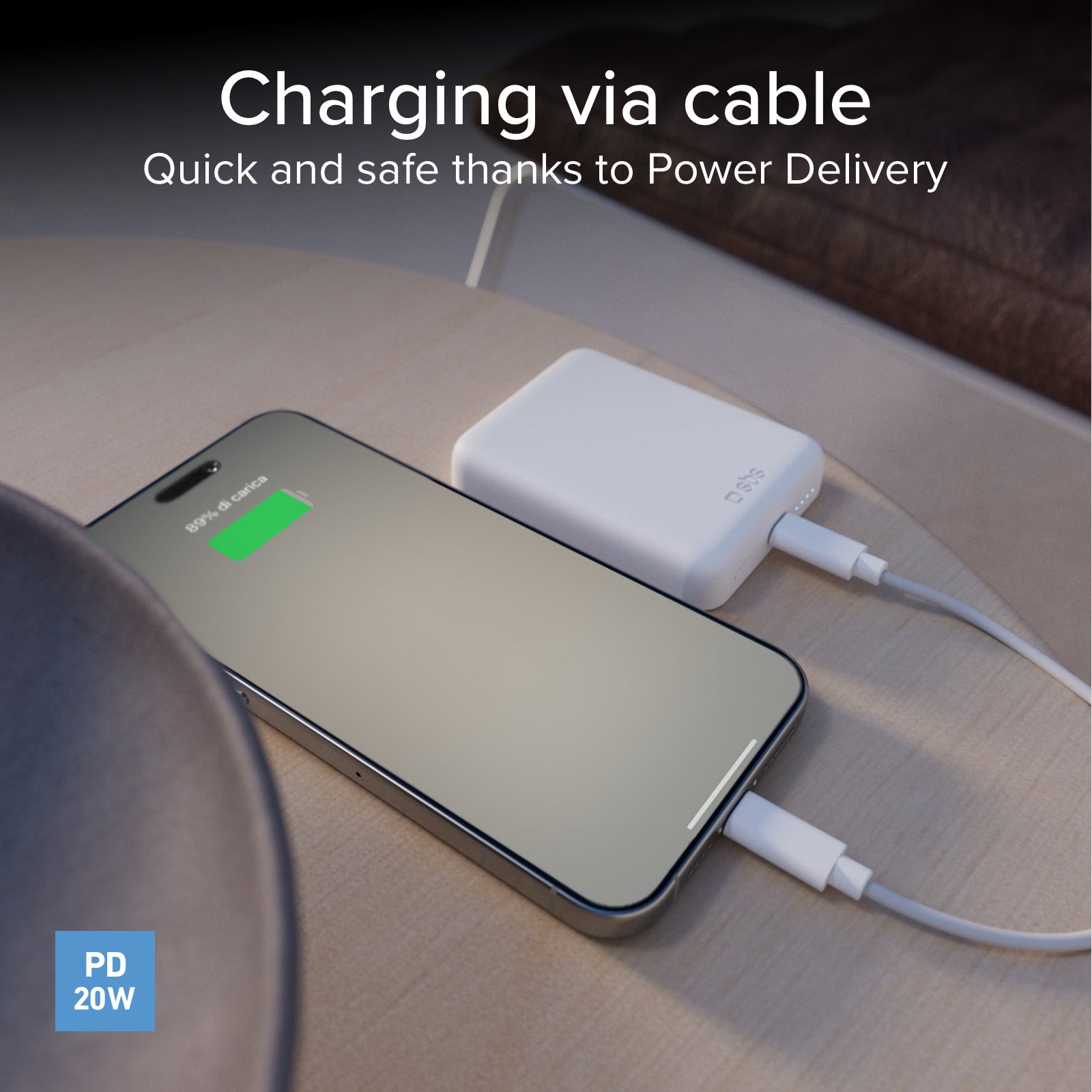 Ultra-compact wireless 5,000 mAh power bank