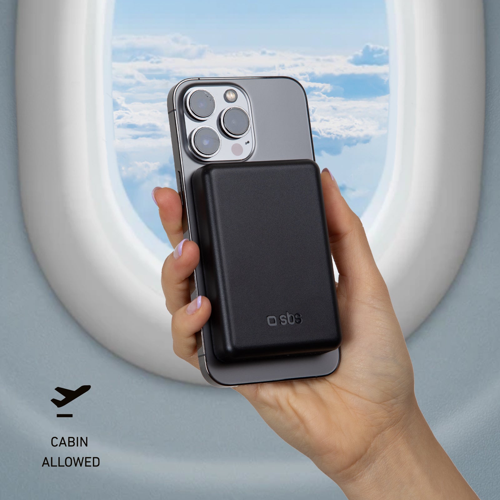 Power bank mag 5.000 mAh Wireless compatibile con iPhone con ricarica MagSafe