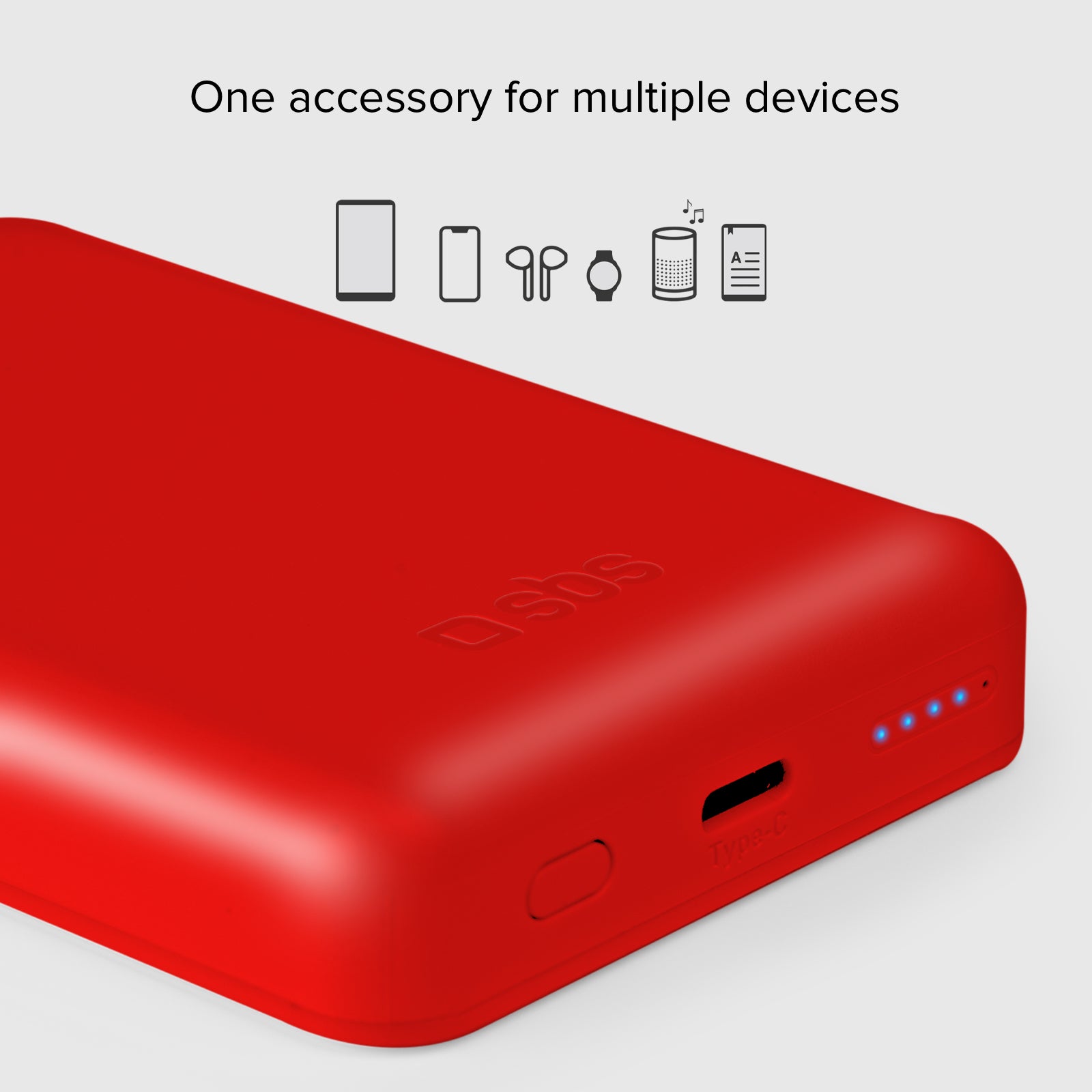 Power bank mag 5.000 mAh Wireless compatibile con iPhone con ricarica MagSafe