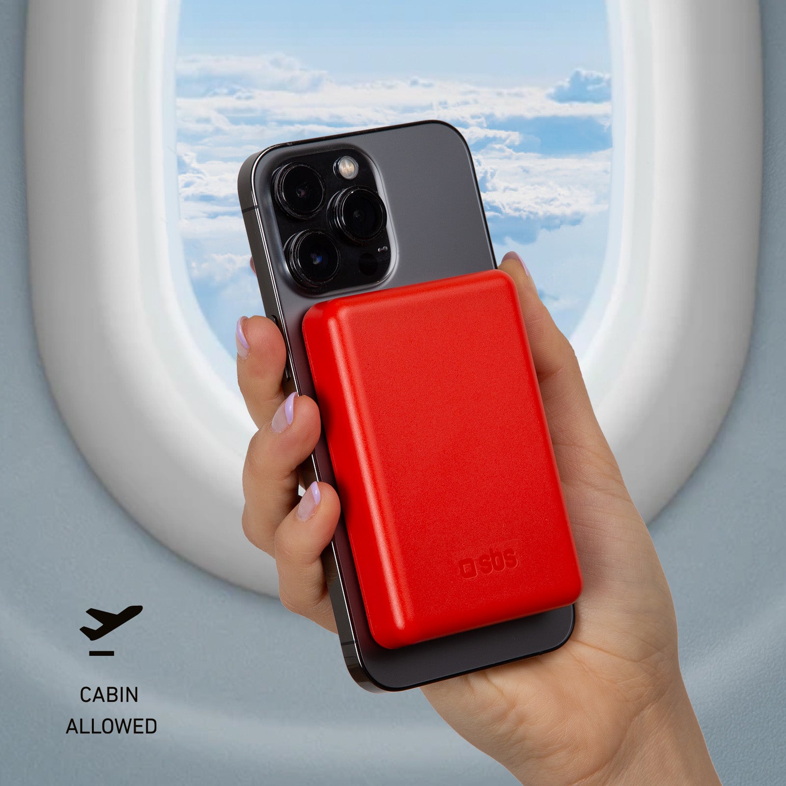 Power bank mag 5.000 mAh Wireless compatibile con iPhone con ricarica MagSafe