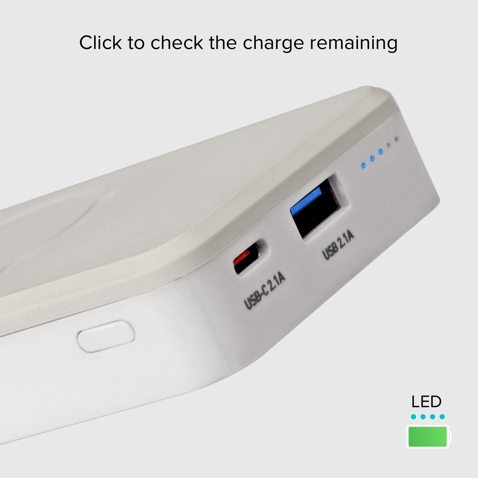 Magnetische kabellose 5000-mAh-Powerbank mit Standfunktion