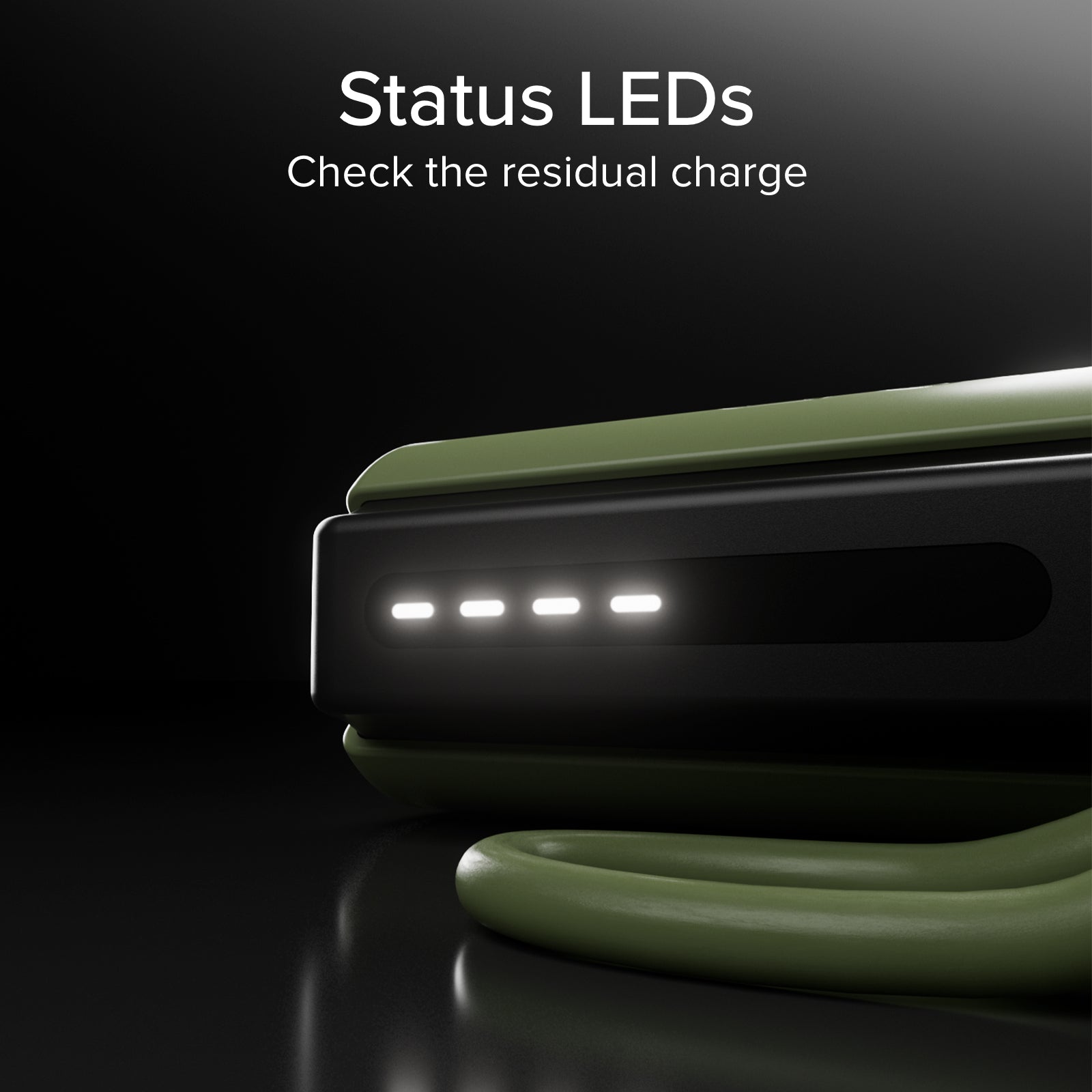 Power Bank compatto 5000mAh con torcia LED, porta USB-C 10W, cavo USB-C incluso, ideale per outdoor e campeggio