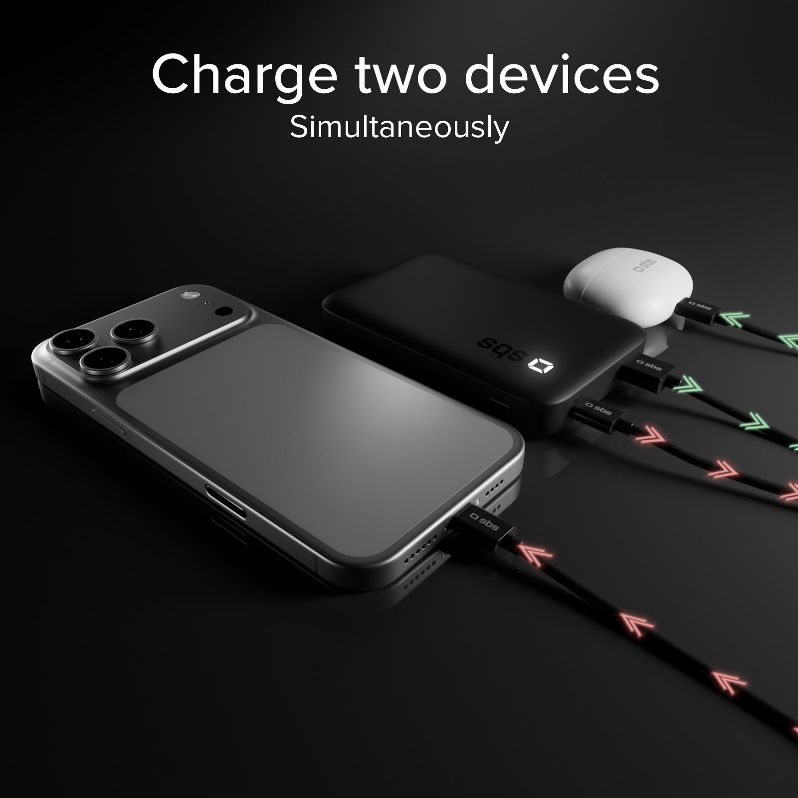 10,000 mAh High-Density Power Bank with PD, USB-C and USB-A
