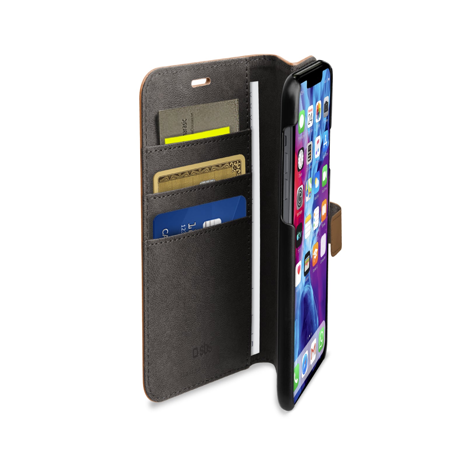 Étui de protection Book Wallet avec fonction stand pour iPhone 12 Mini