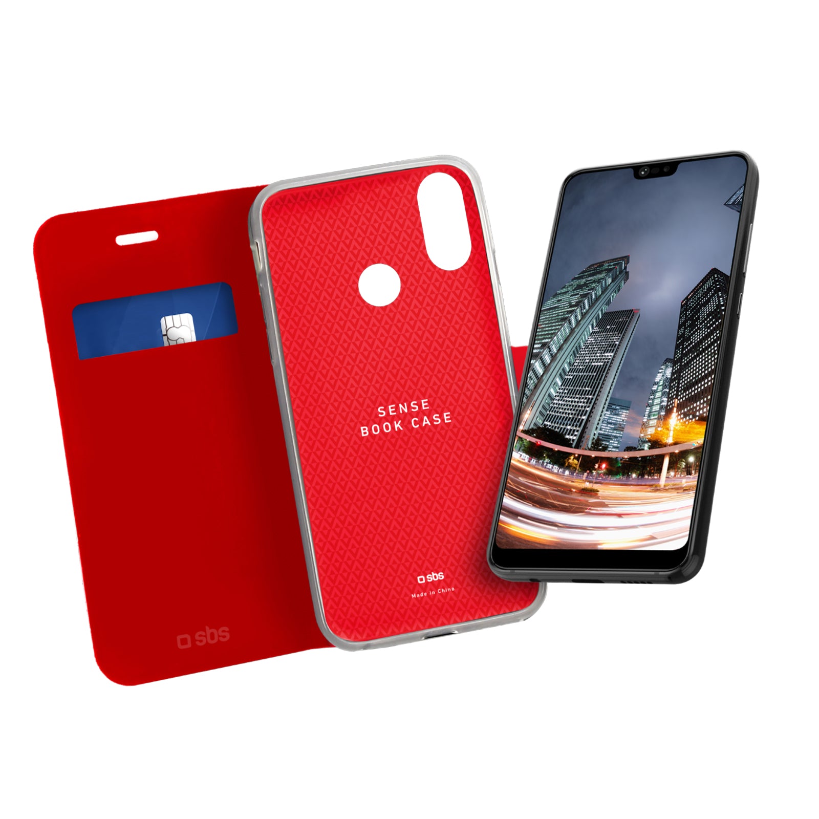 Custodia Book Sense per Huawei P20 Lite