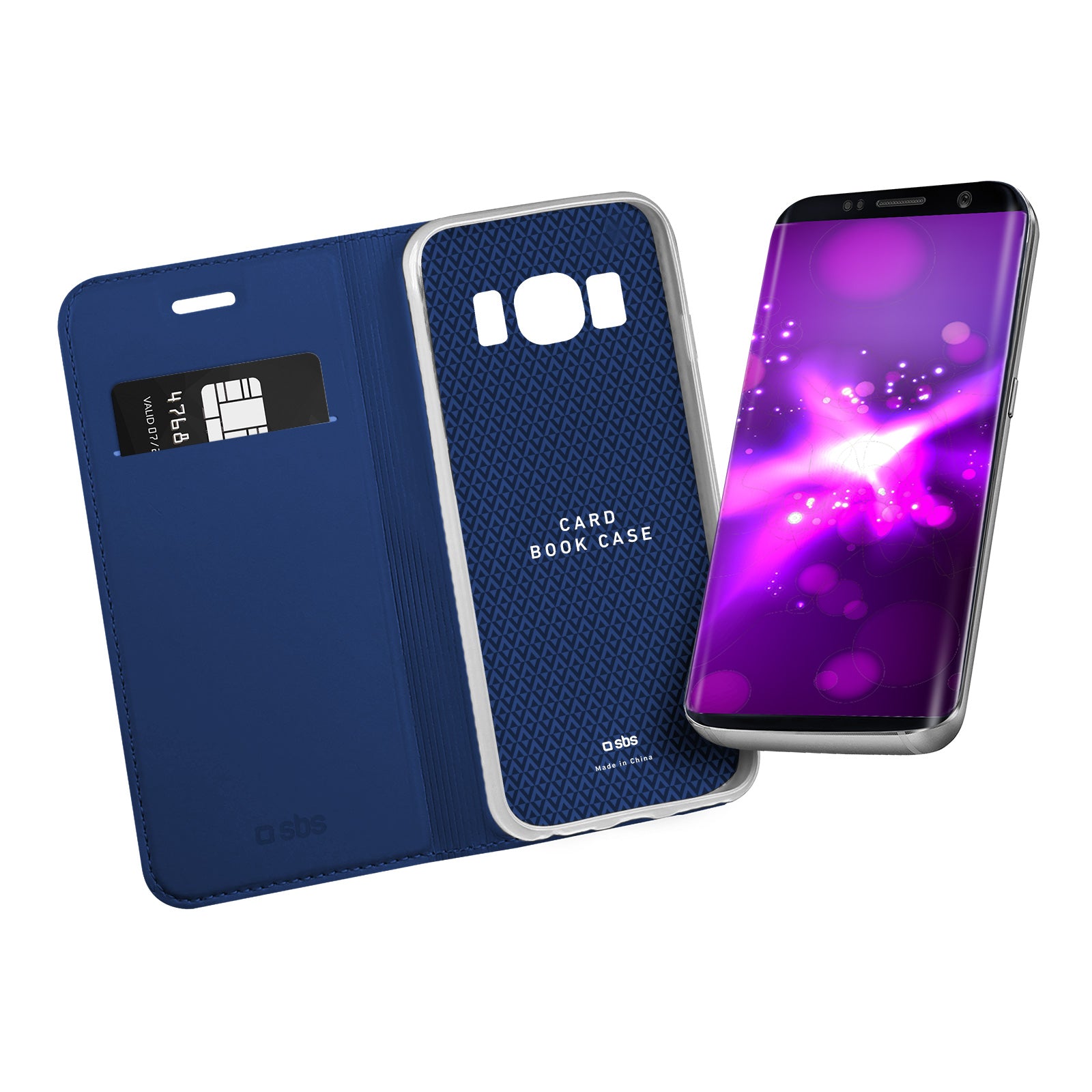 Klapphülle mit Ständerfunktion für Samsung Galaxy S8+