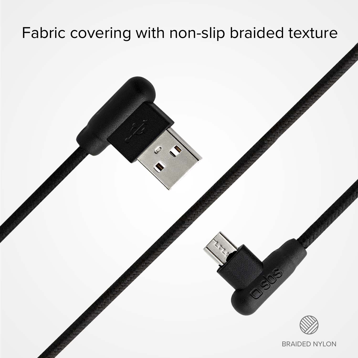 Câble Micro USB avec connecteurs à 90 °
