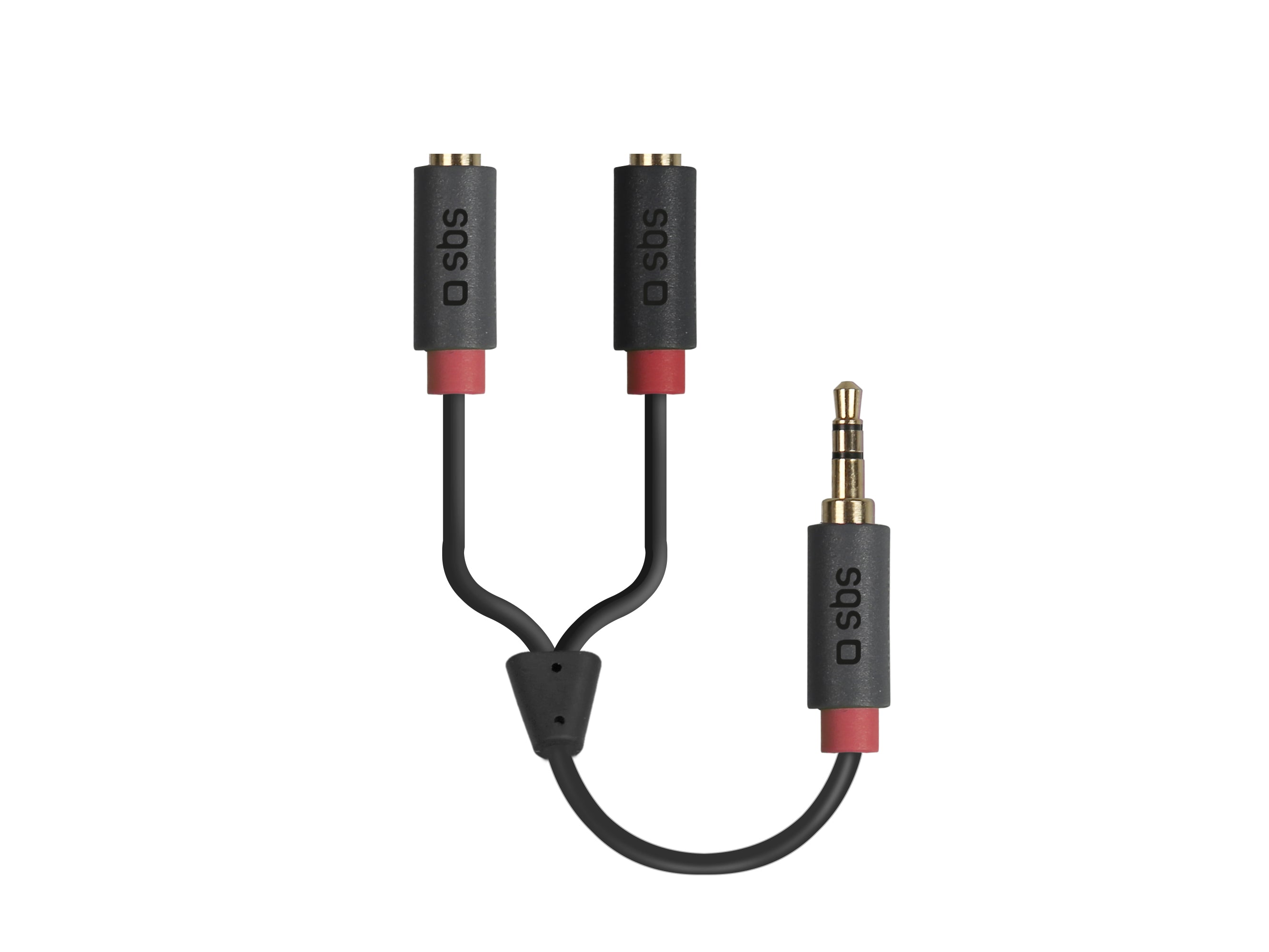 Câble audio stéréo Jack 3,5 mm avec duplicateur pour portables et smartphones