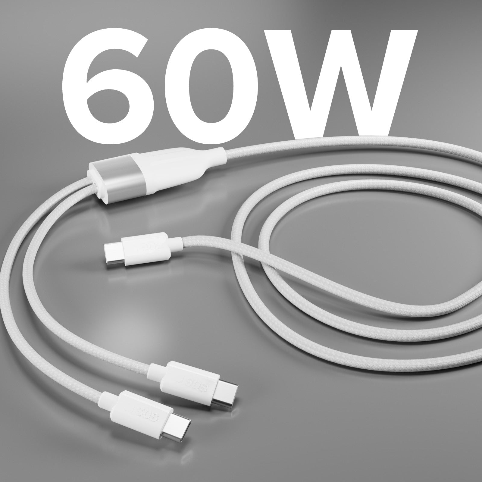 USB Type-C splitter with dual USB-C output 60W
