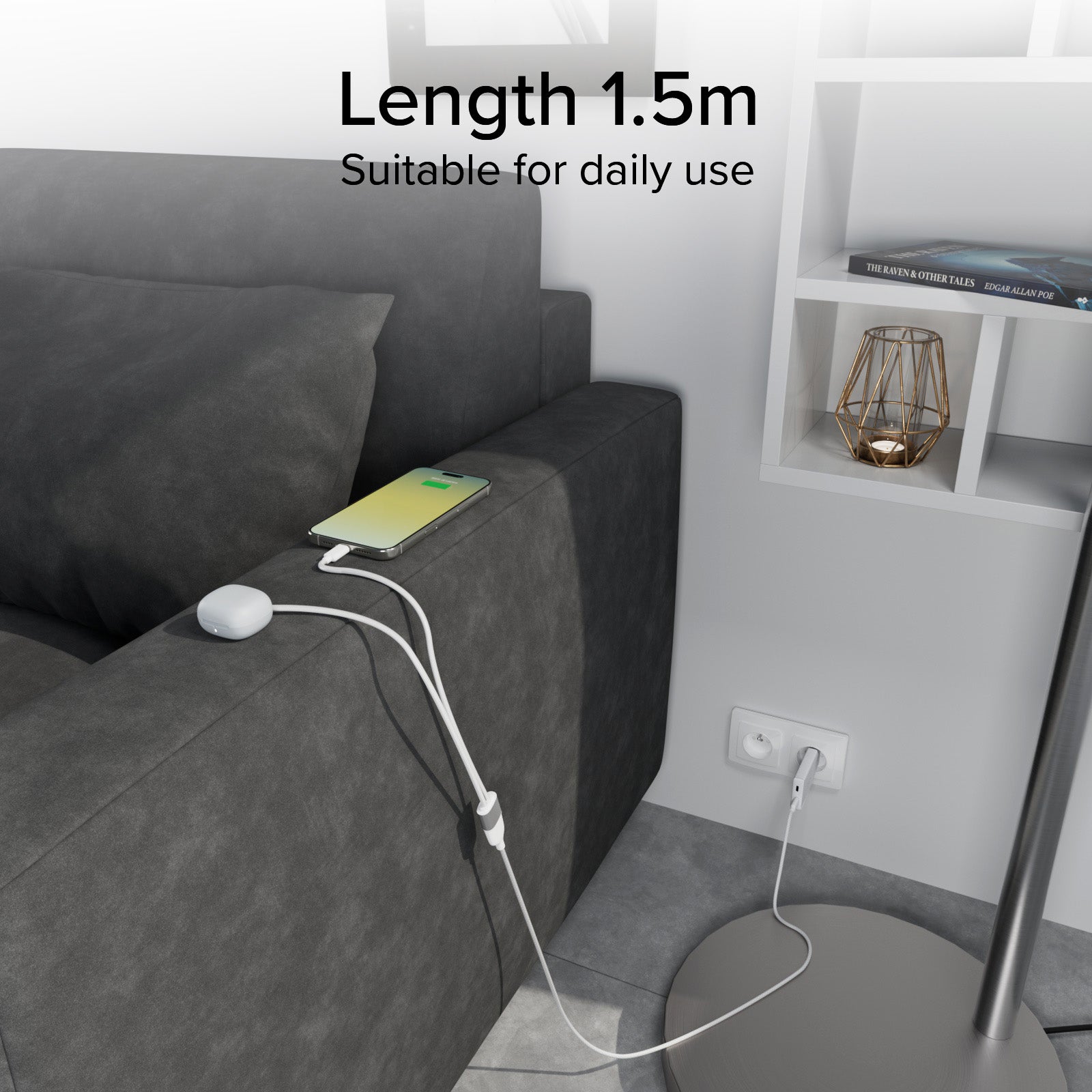 USB Type-C splitter with dual USB-C output 60W