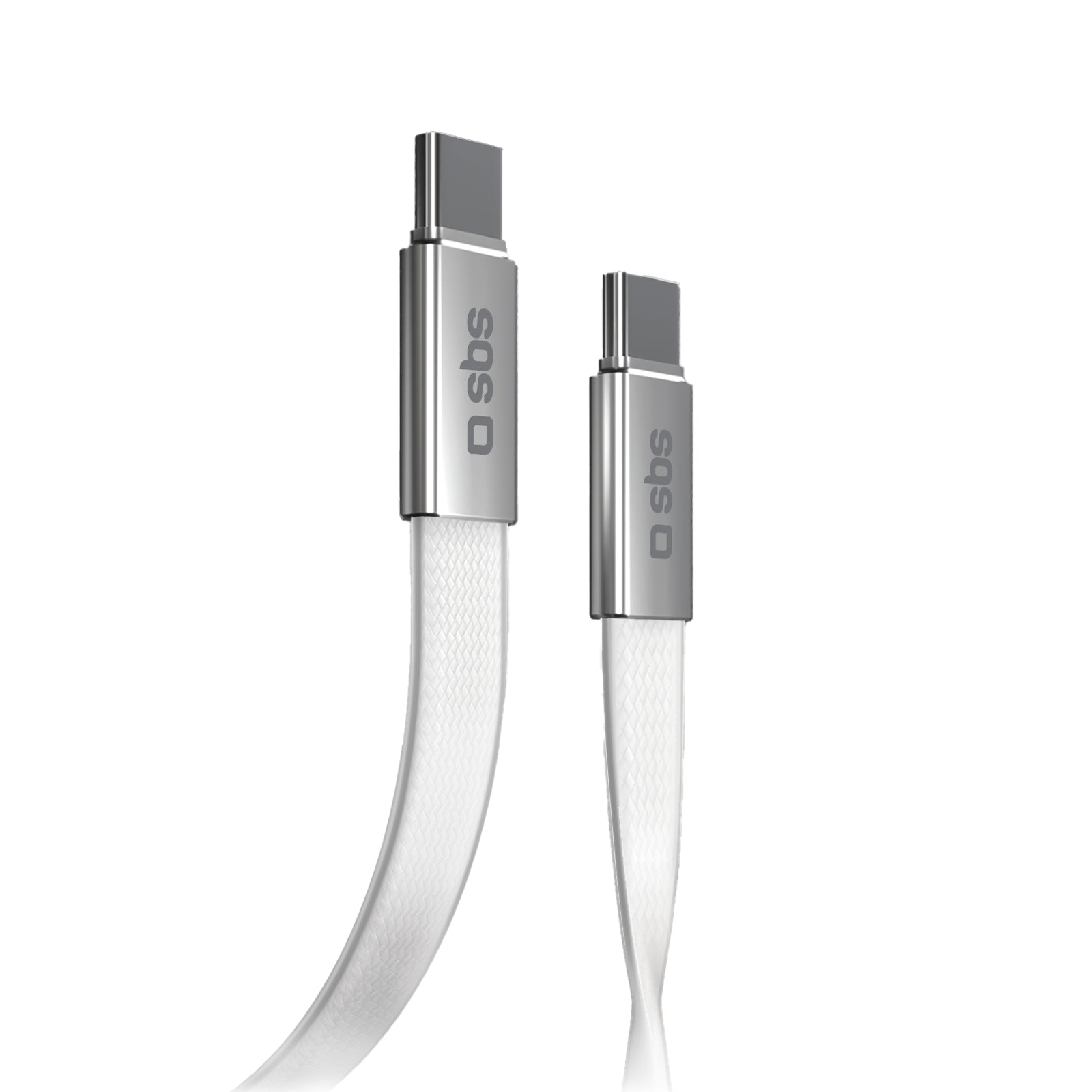 Slim charging and data cable with USB-C 2.0 connectors, 1 m