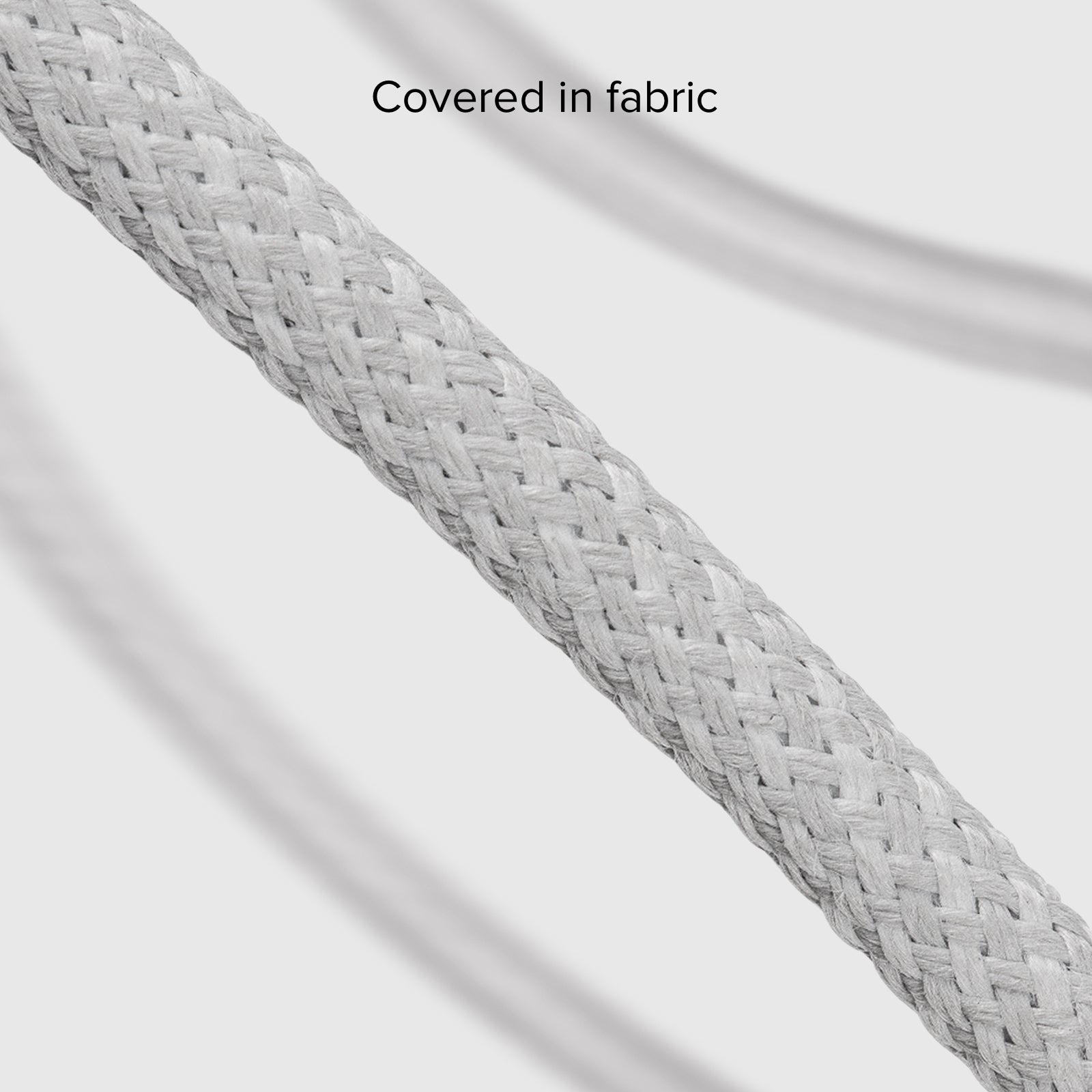 USB-A – Lightning-Textilkabel mit Kabelhalter, 1,5 Meter