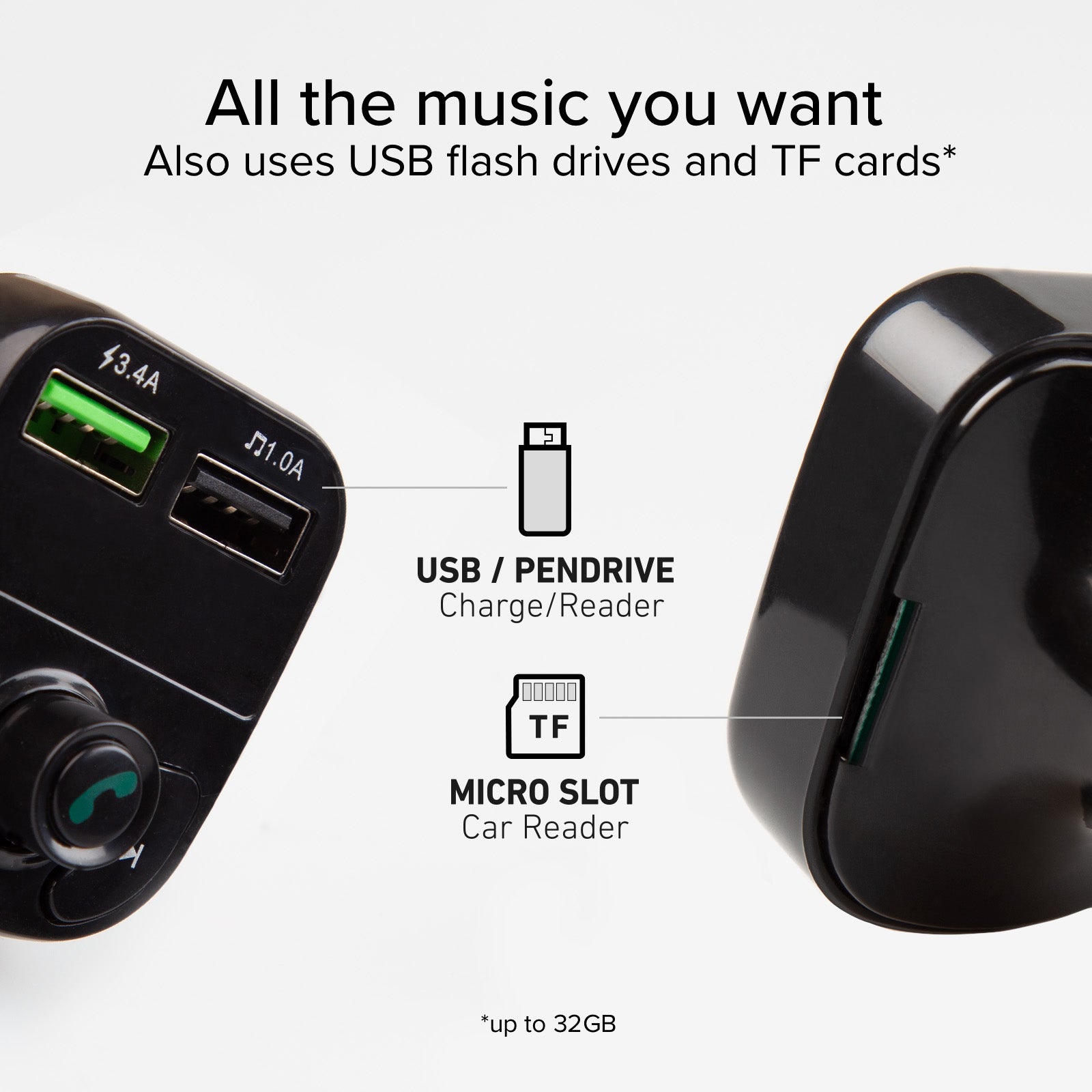 15-Watt-Autoladegerät mit drahtloser Verbindung