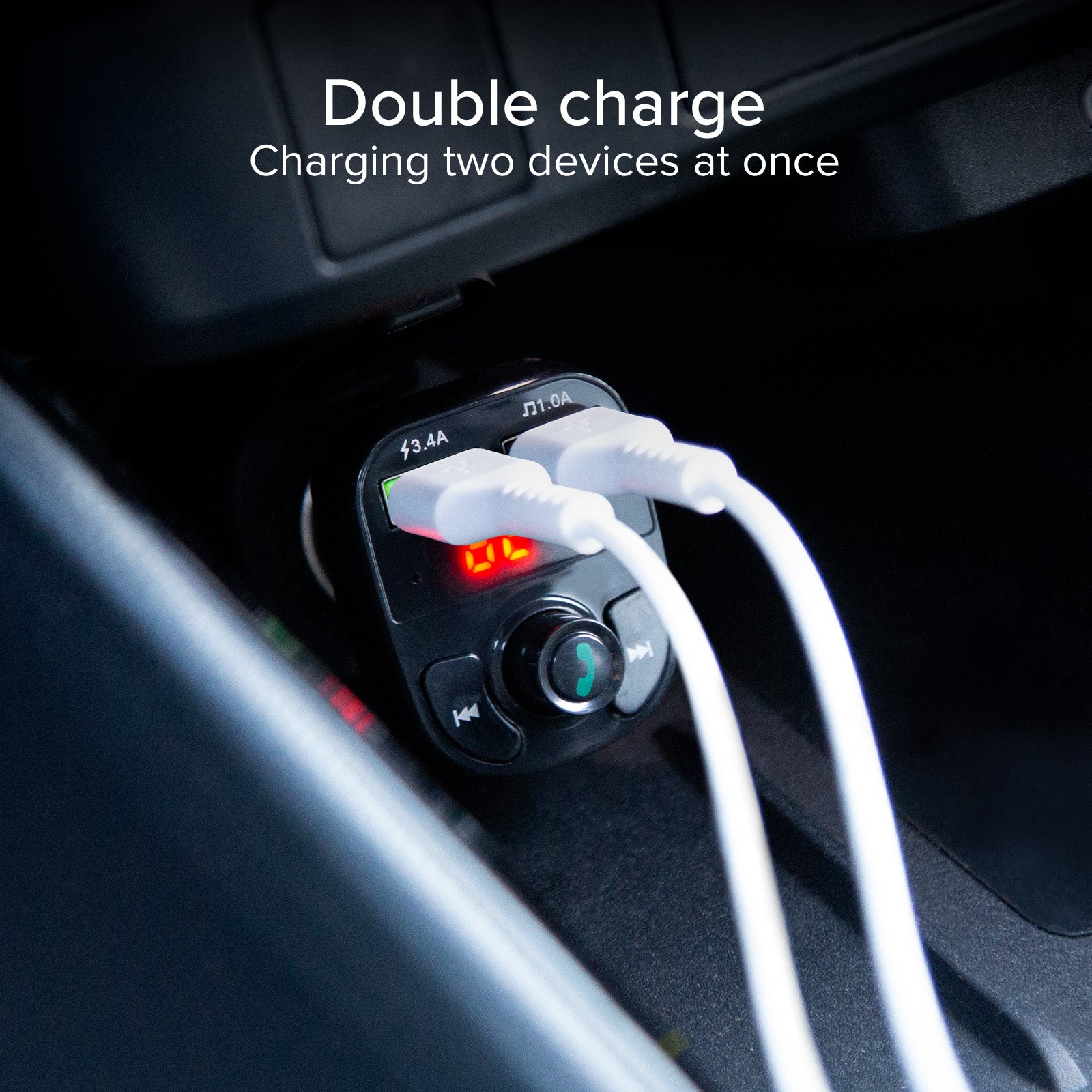 15-Watt-Autoladegerät mit drahtloser Verbindung