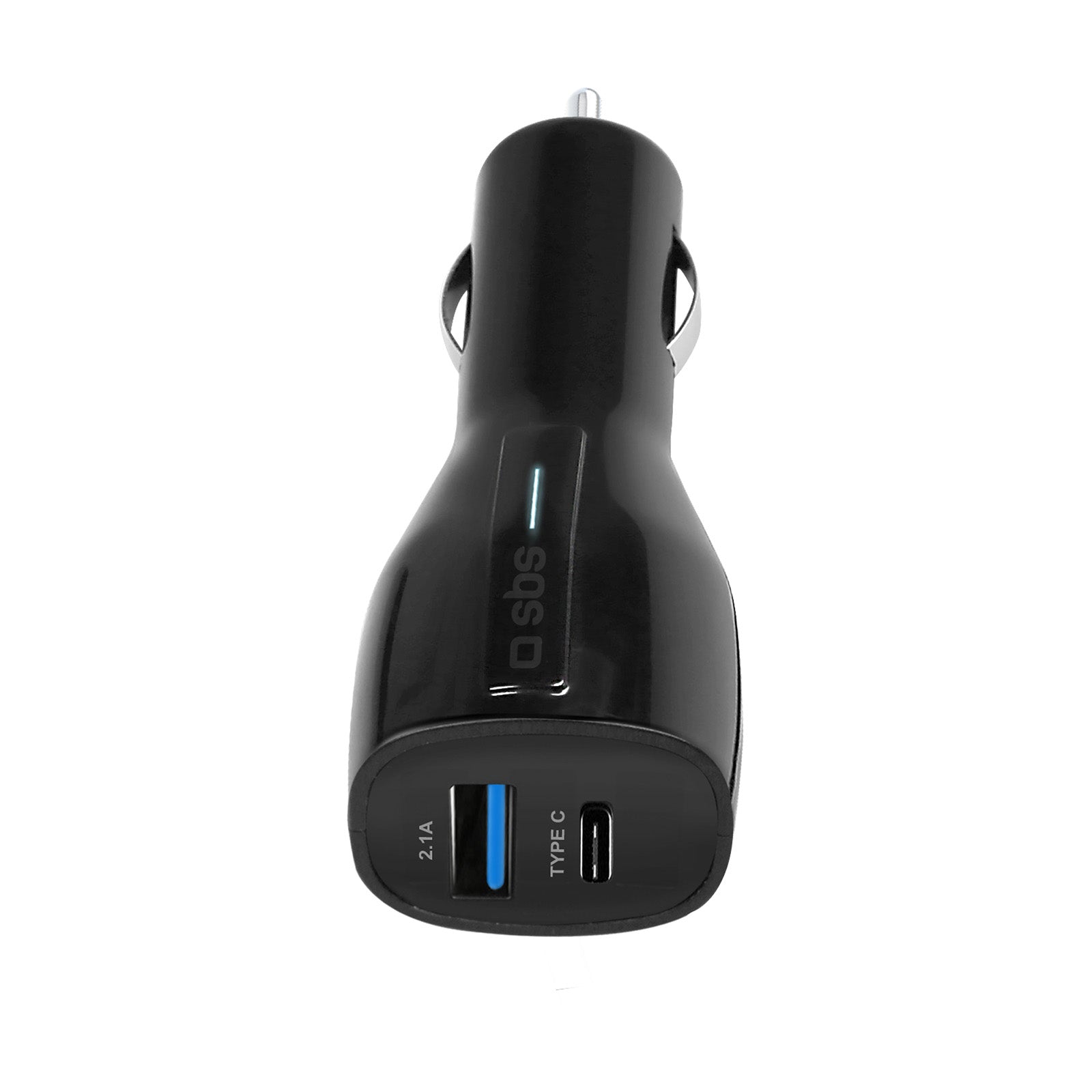 Batterieladegerät fürs Auto mit USB-Anschluss und USB Typ C