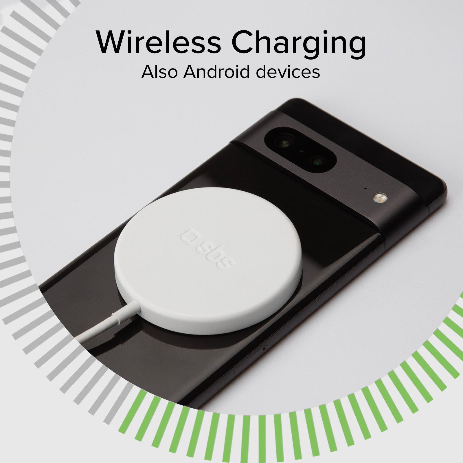 Cargador de baterías inalámbrico para Android e iPhone 16/15/14/13/12