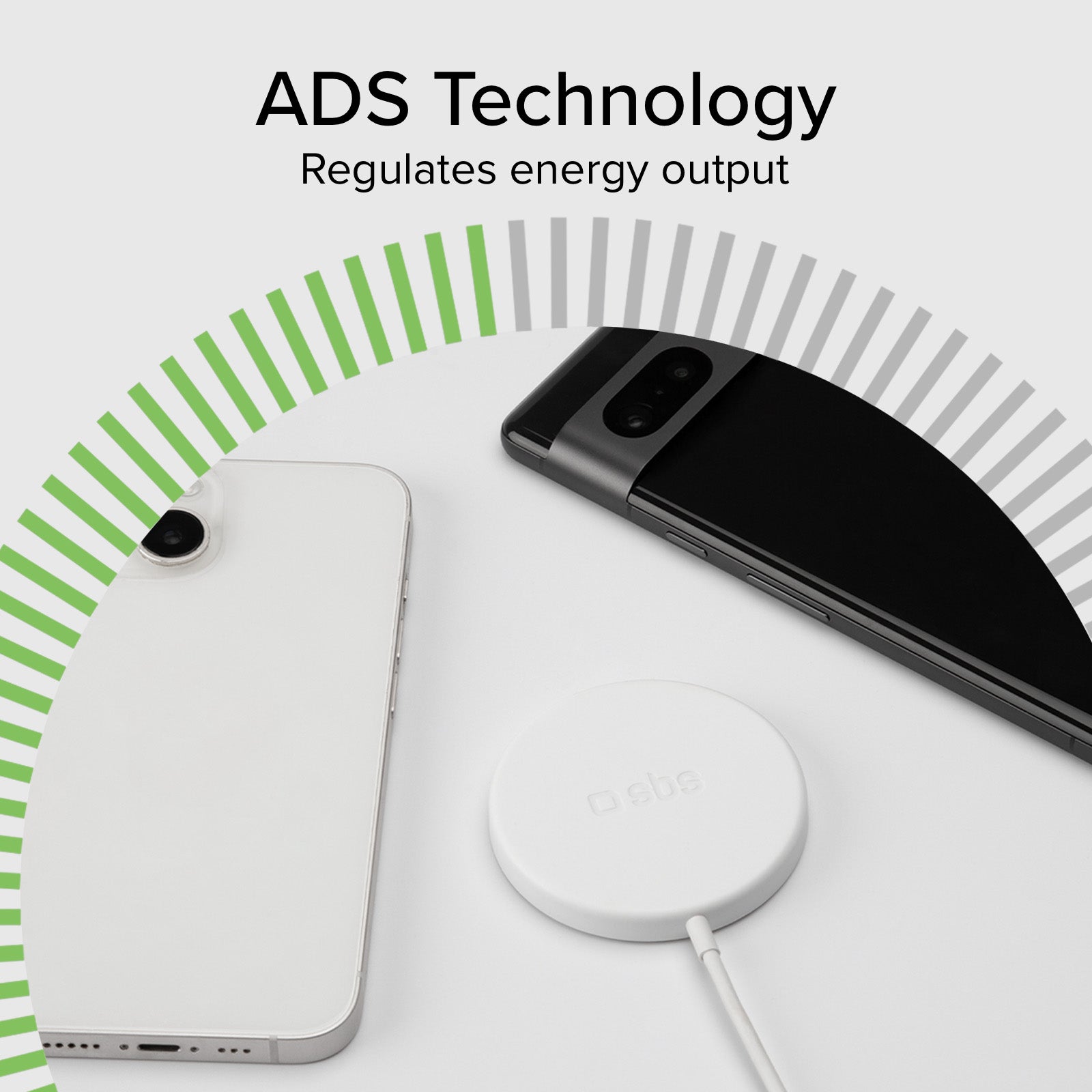Cargador de baterías inalámbrico para Android e iPhone 16/15/14/13/12