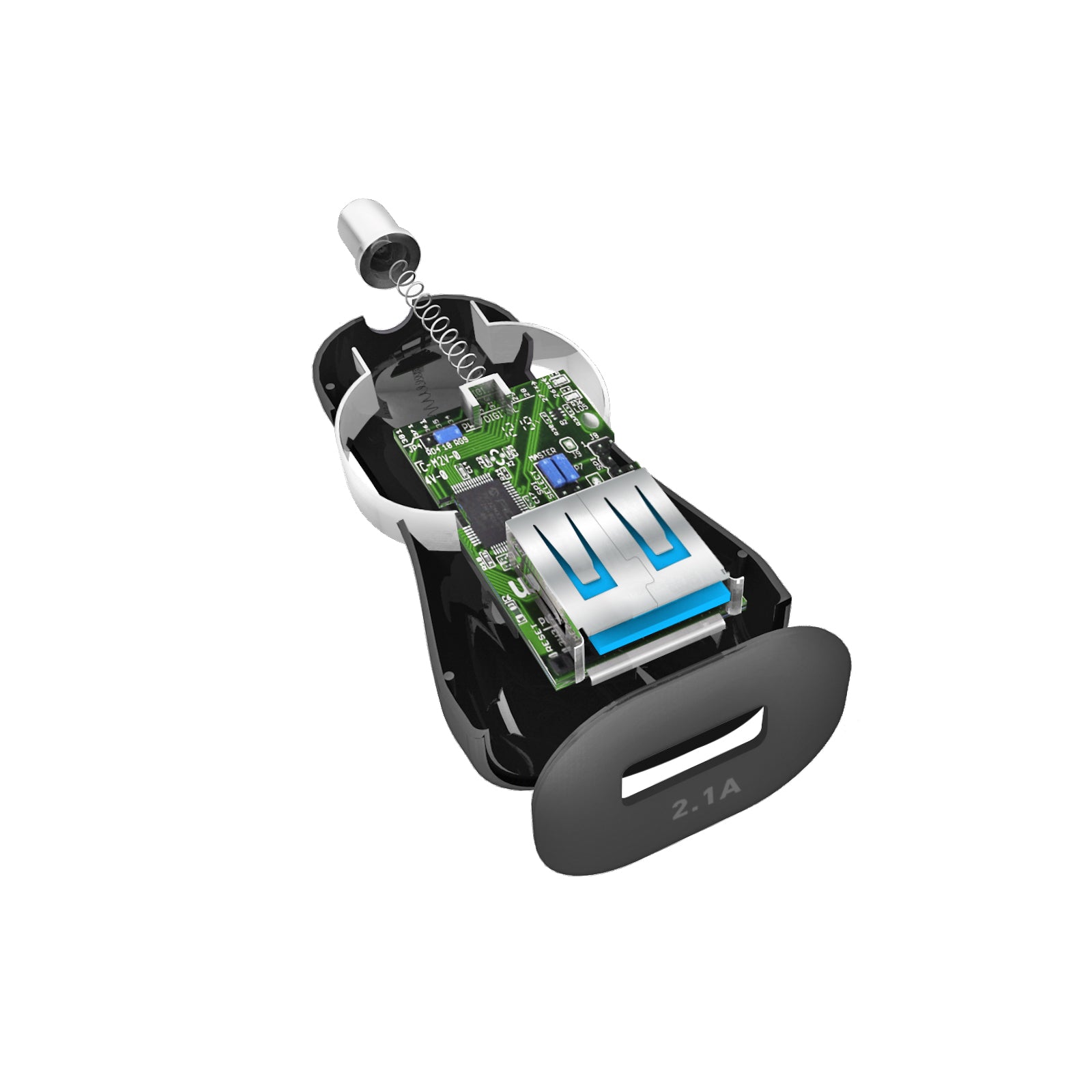 Kit mini caricatore auto 10 Watt - Ricarica rapida e cavo USB-Micro-USB incluso