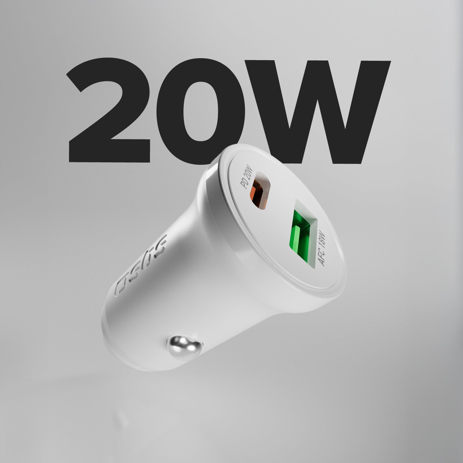 Caricatore auto - Ricarica ultra rapida 20 Watt con due porte USB