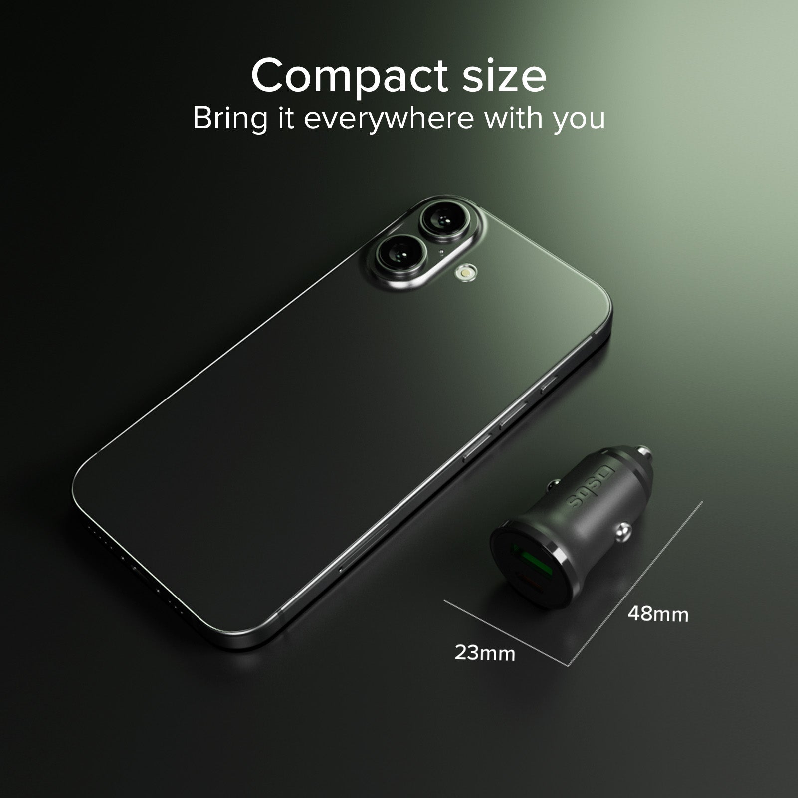 Chargeur auto - Recharge ultra rapide25 W avec Power Delivery (PD)