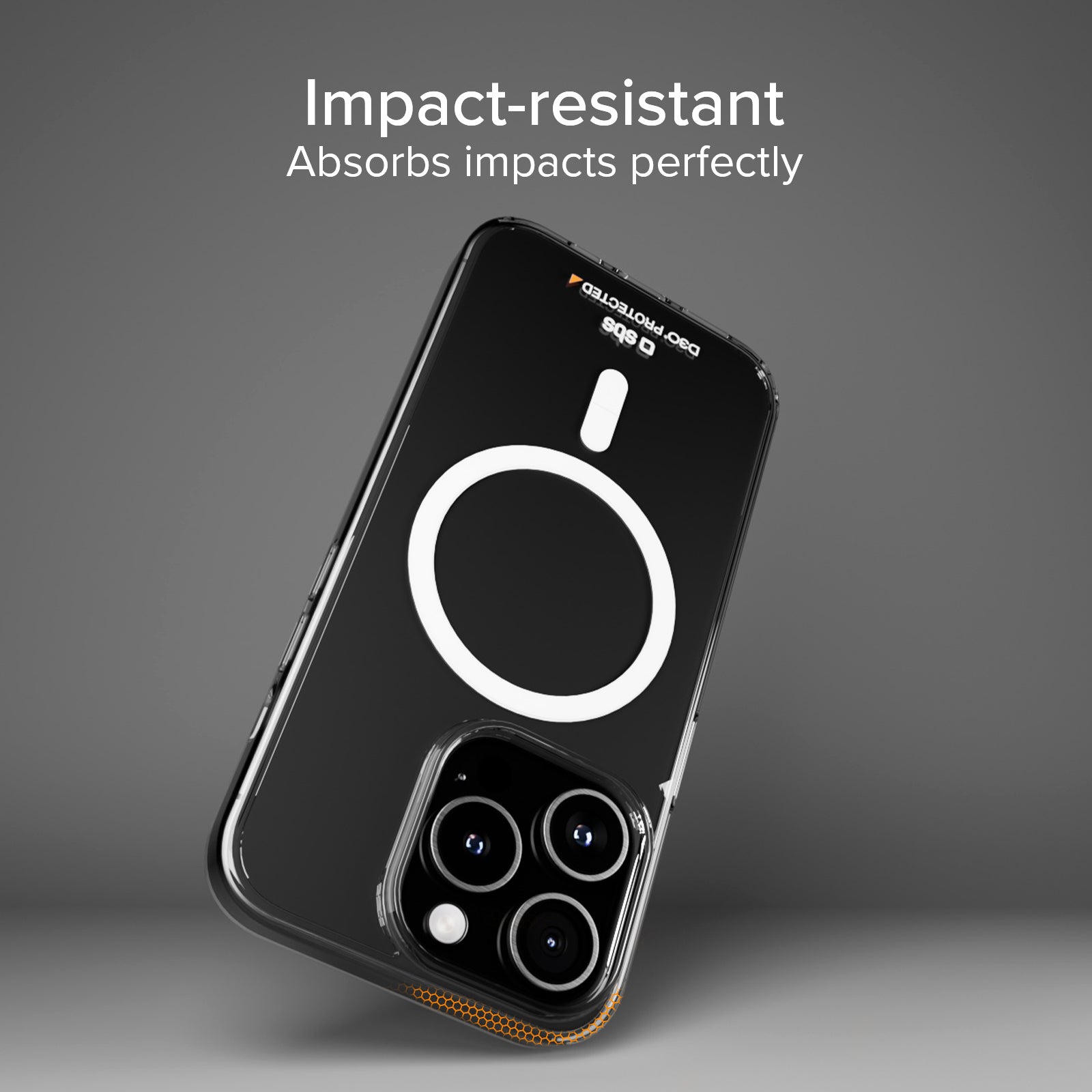 Extrem widerstandsfähiges Cover für iPhone 15 Pro mit D3O-Technologie