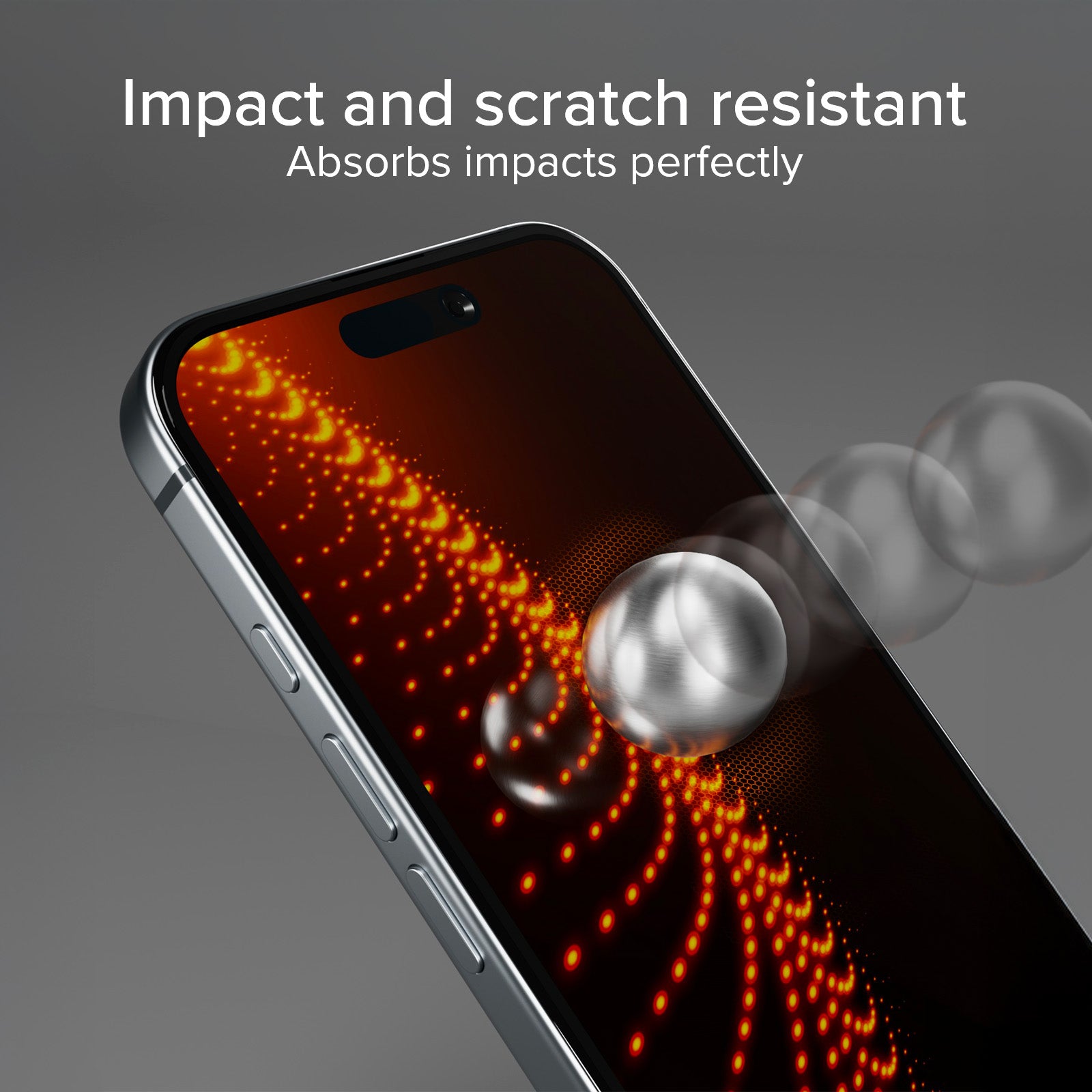 Ultra-strong screen protector for iPhone 16 Pro with D3O technology