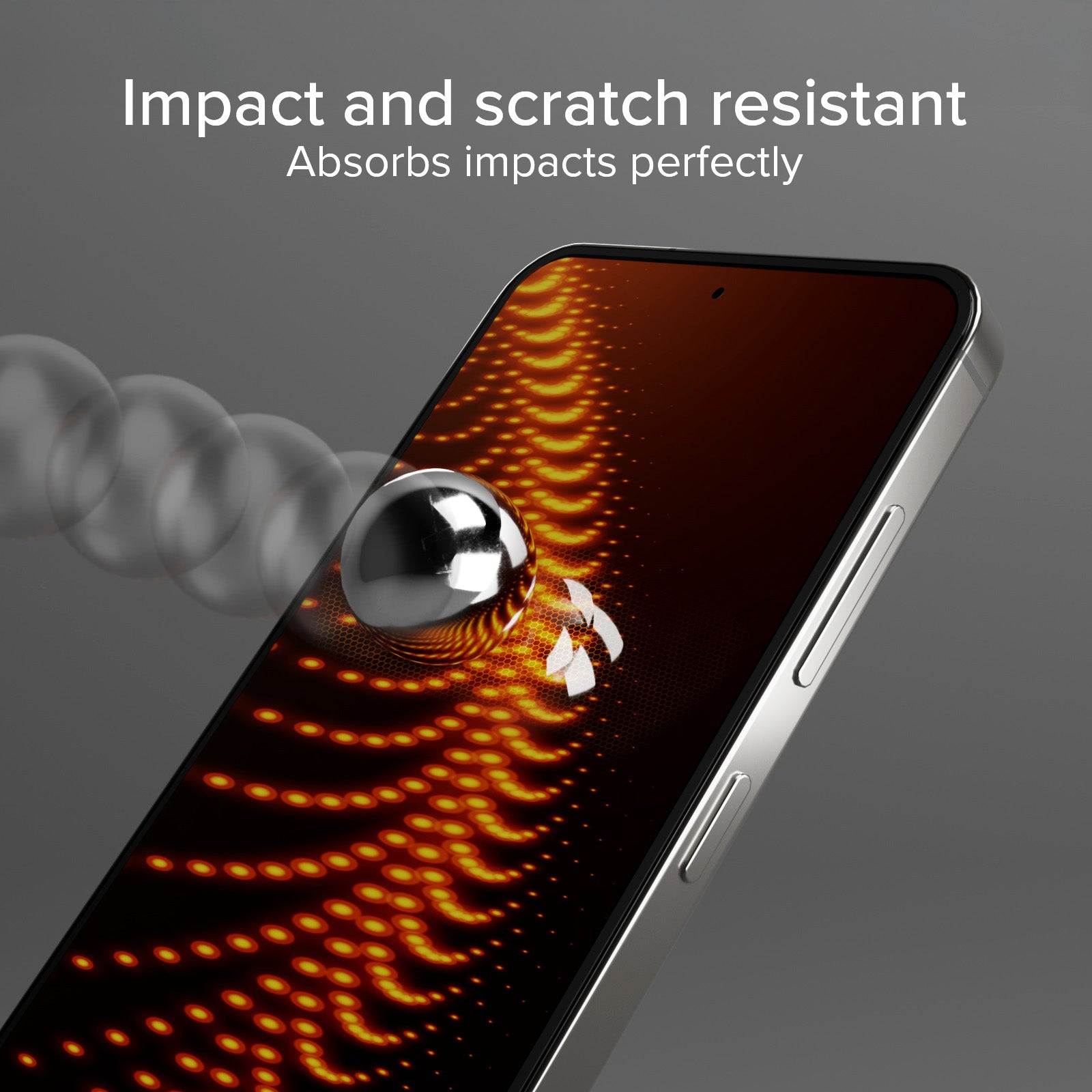 Ultra-strong screen protector for Samsung Galaxy S25 with D3O technology