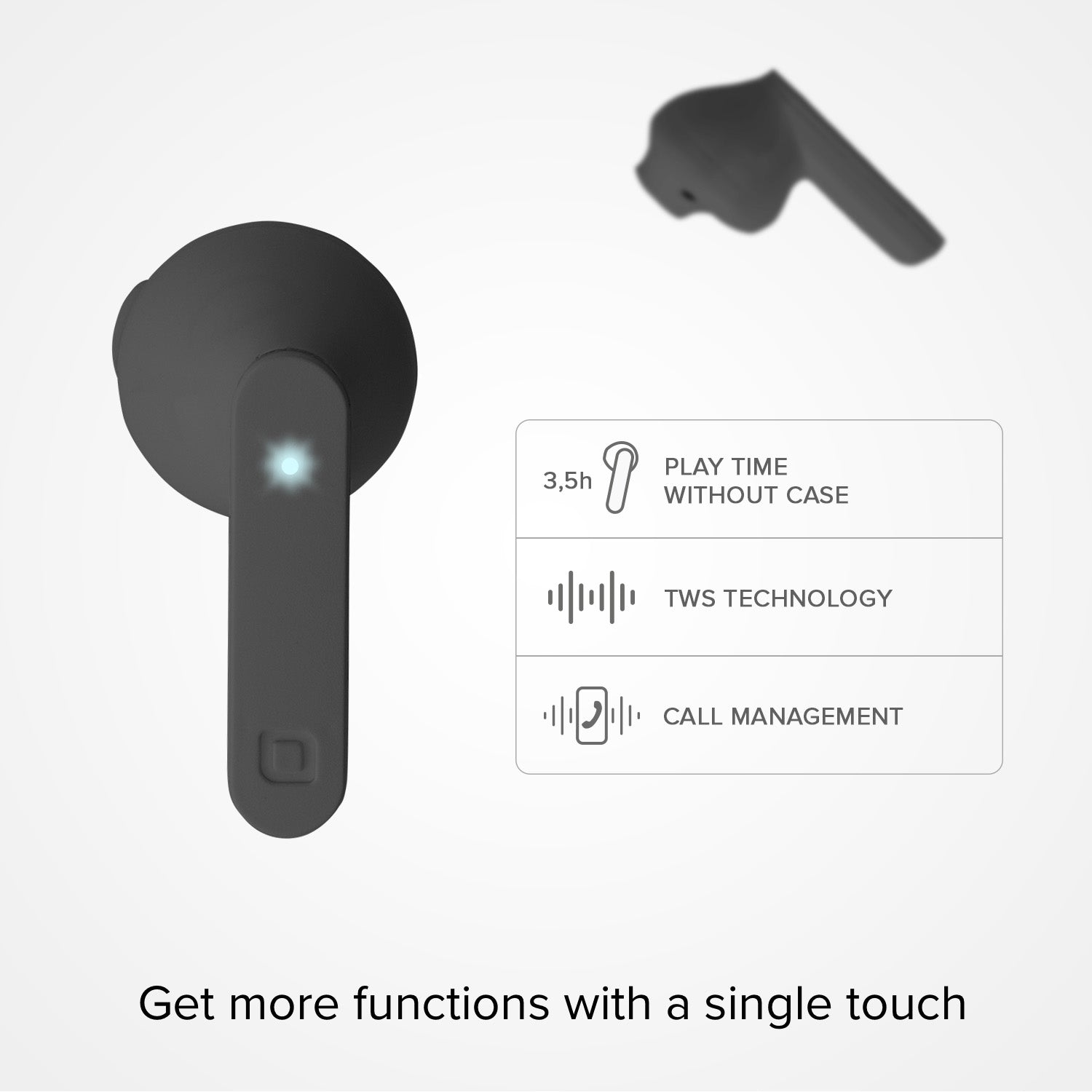 Air Free - Auricolari True Wireless Stereo semi in-ear