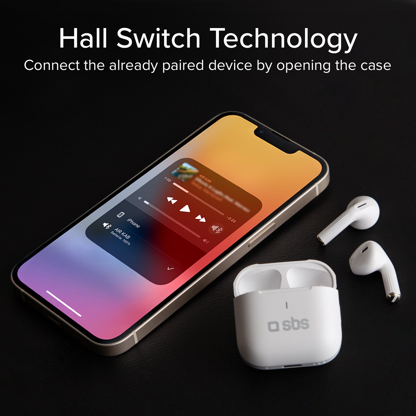 TWS-Ohrhörer mit Ladecase 250 mAh
