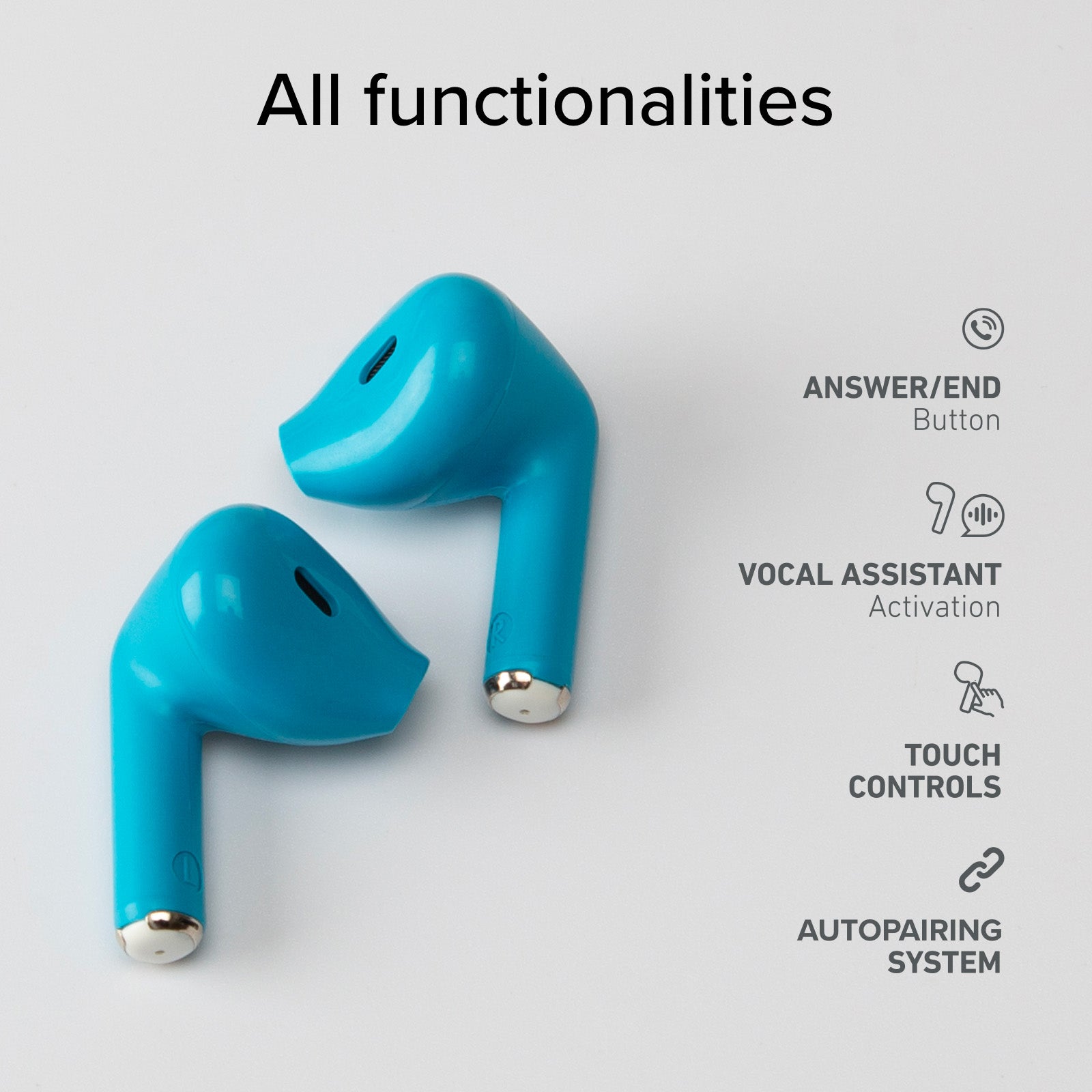 Écouteurs semi intra-auriculaires TWS