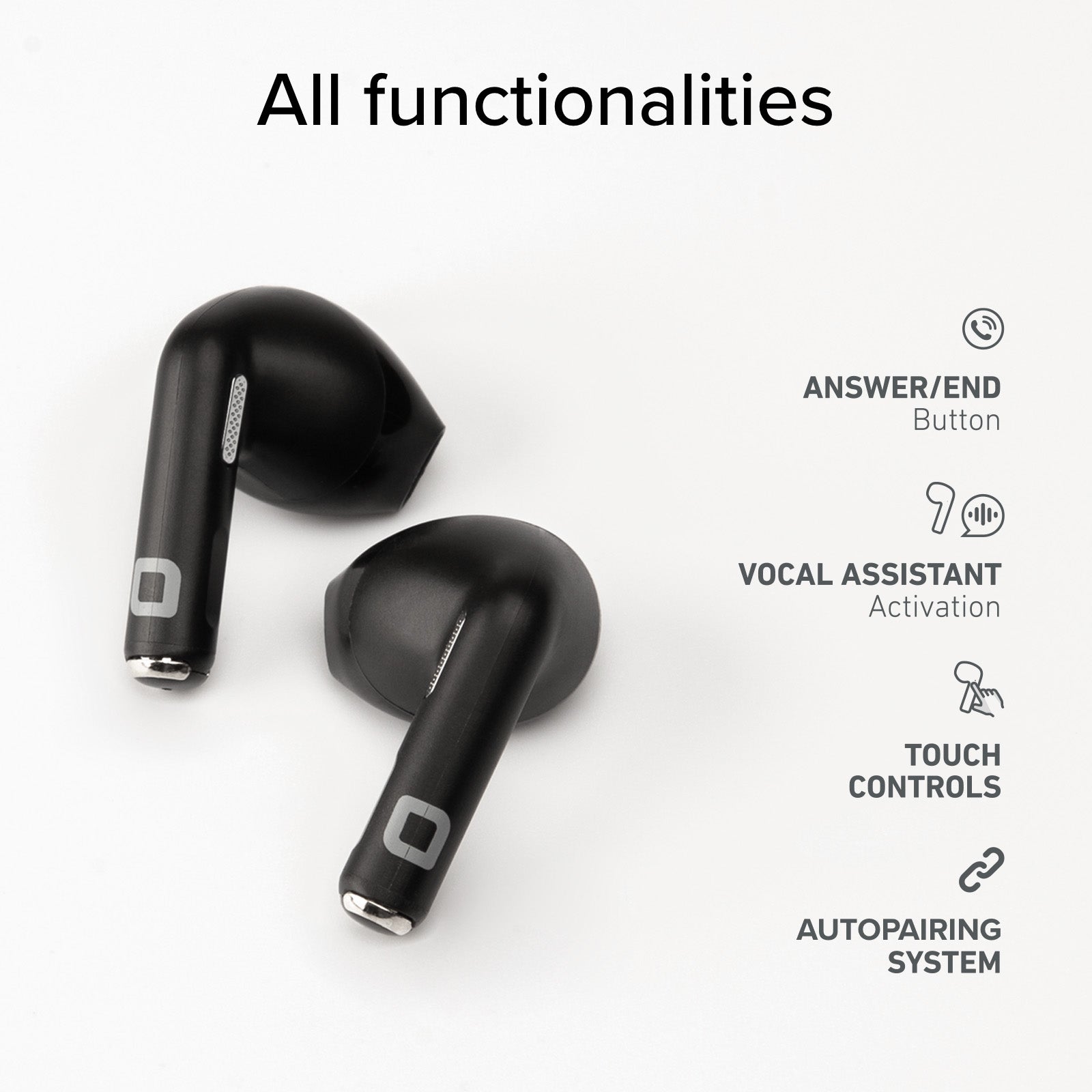 Écouteurs semi intra-auriculaires TWS