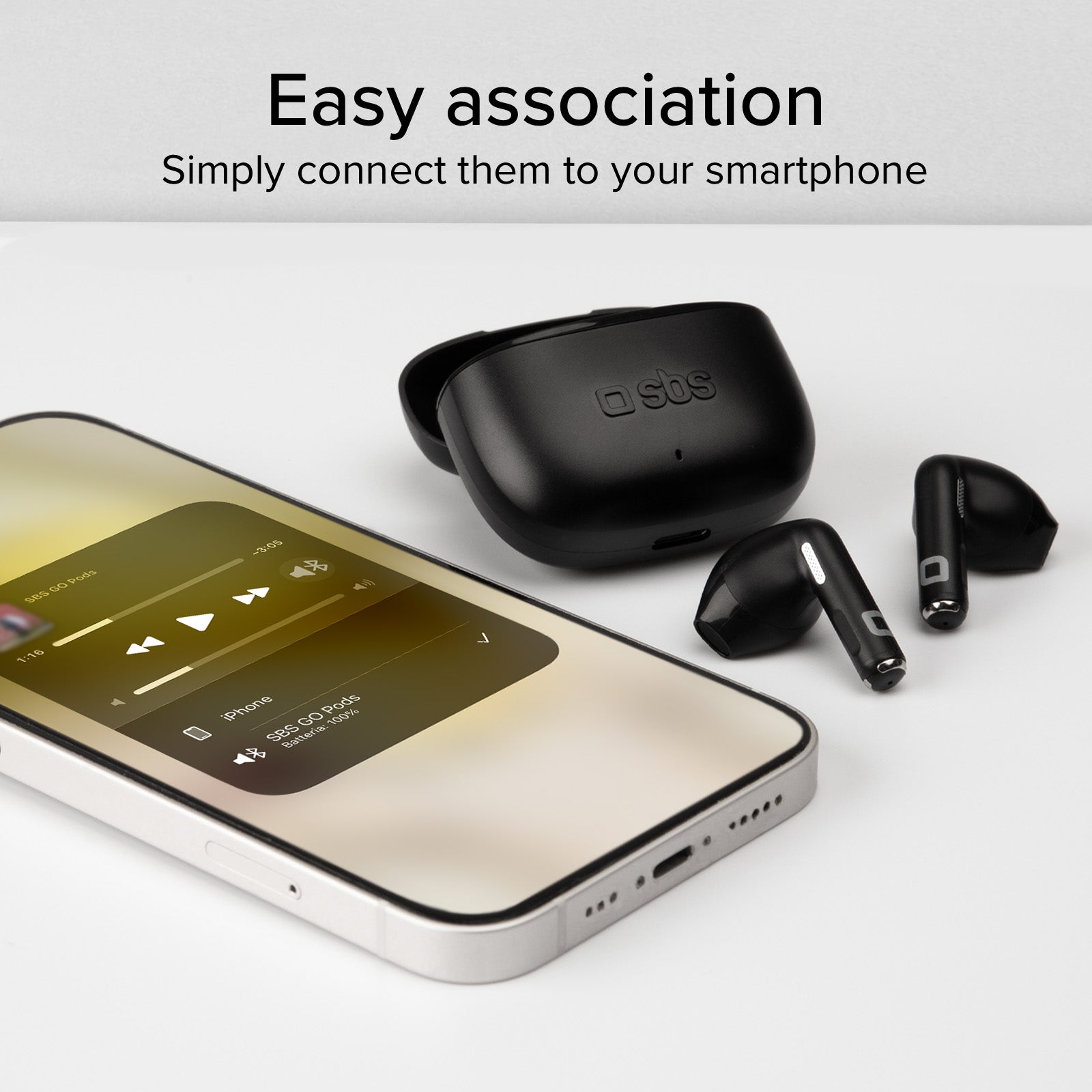 Écouteurs semi intra-auriculaires TWS
